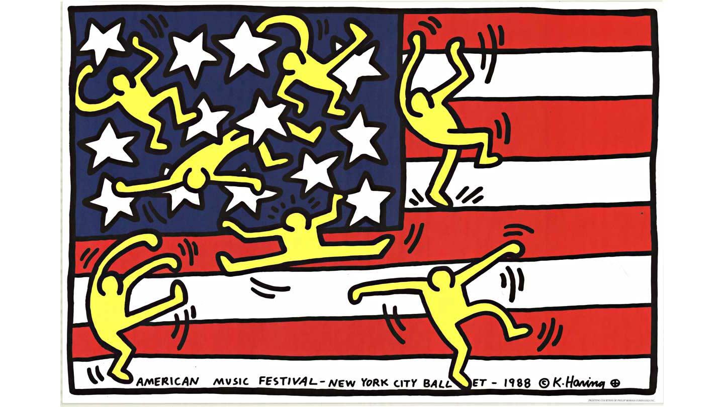 Original American Music Festival NYC Ballet Serigraph pop art poster
