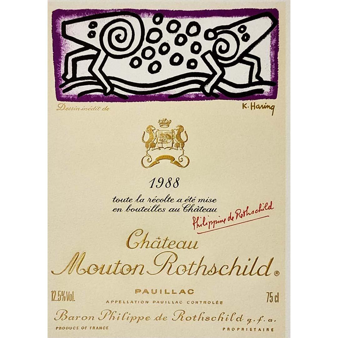 chateau mouton rothschild labels poster
