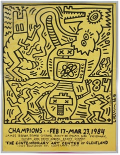 Original historic Champions poster (Hand signed by Keith Haring)