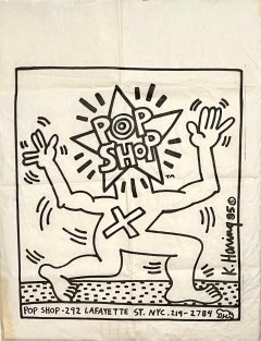 Original Keith Haring Pop Shop bag (Haring 1980s Pop Shop)