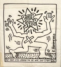 Bolso original de la Pop Shop de Keith Haring (Pop Shop de los 80 de Haring)