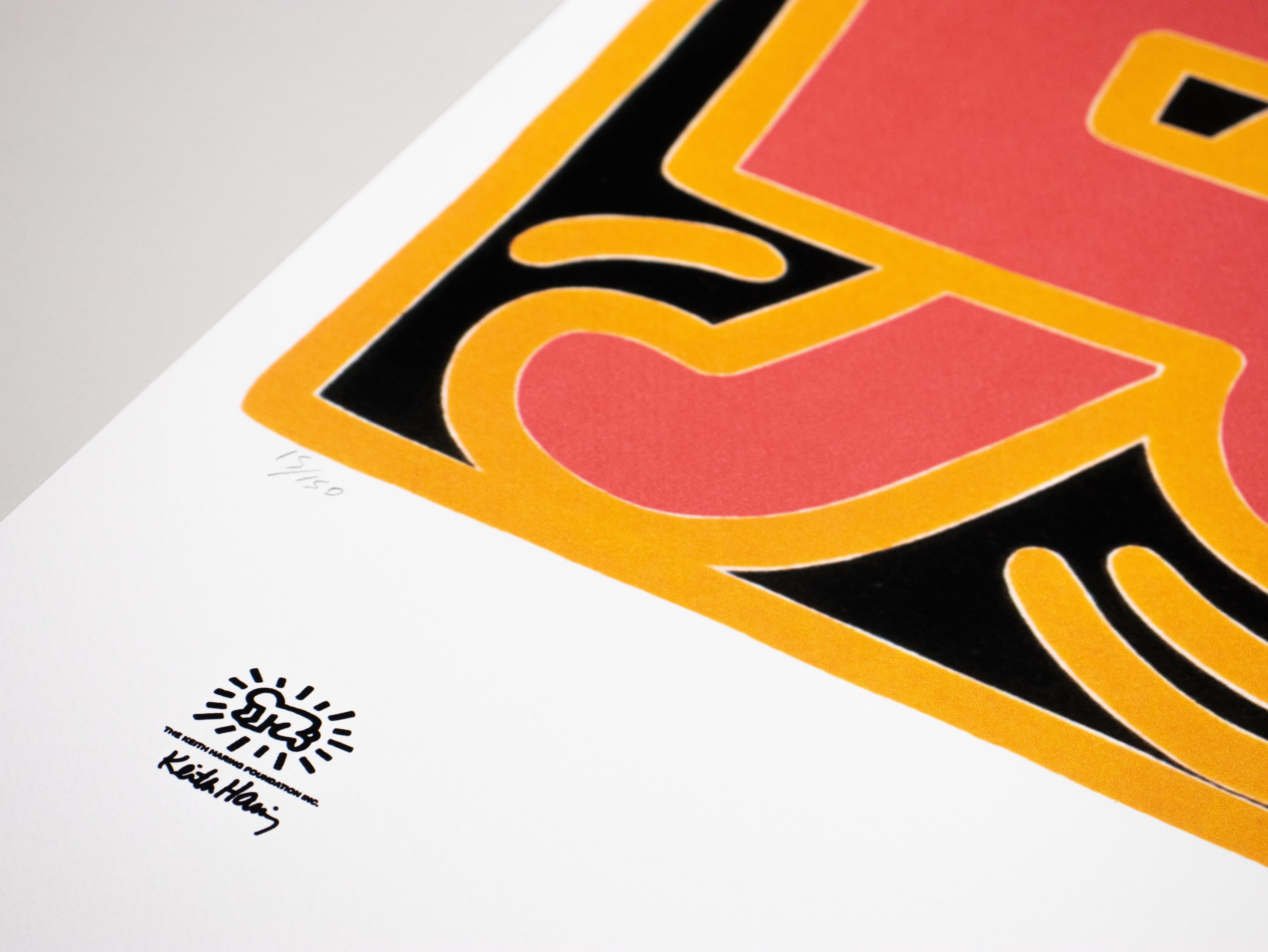 Lithographie – limitierte Auflage 15/150 Exemplare – Keith Haring Foundation Inc. im Angebot 3
