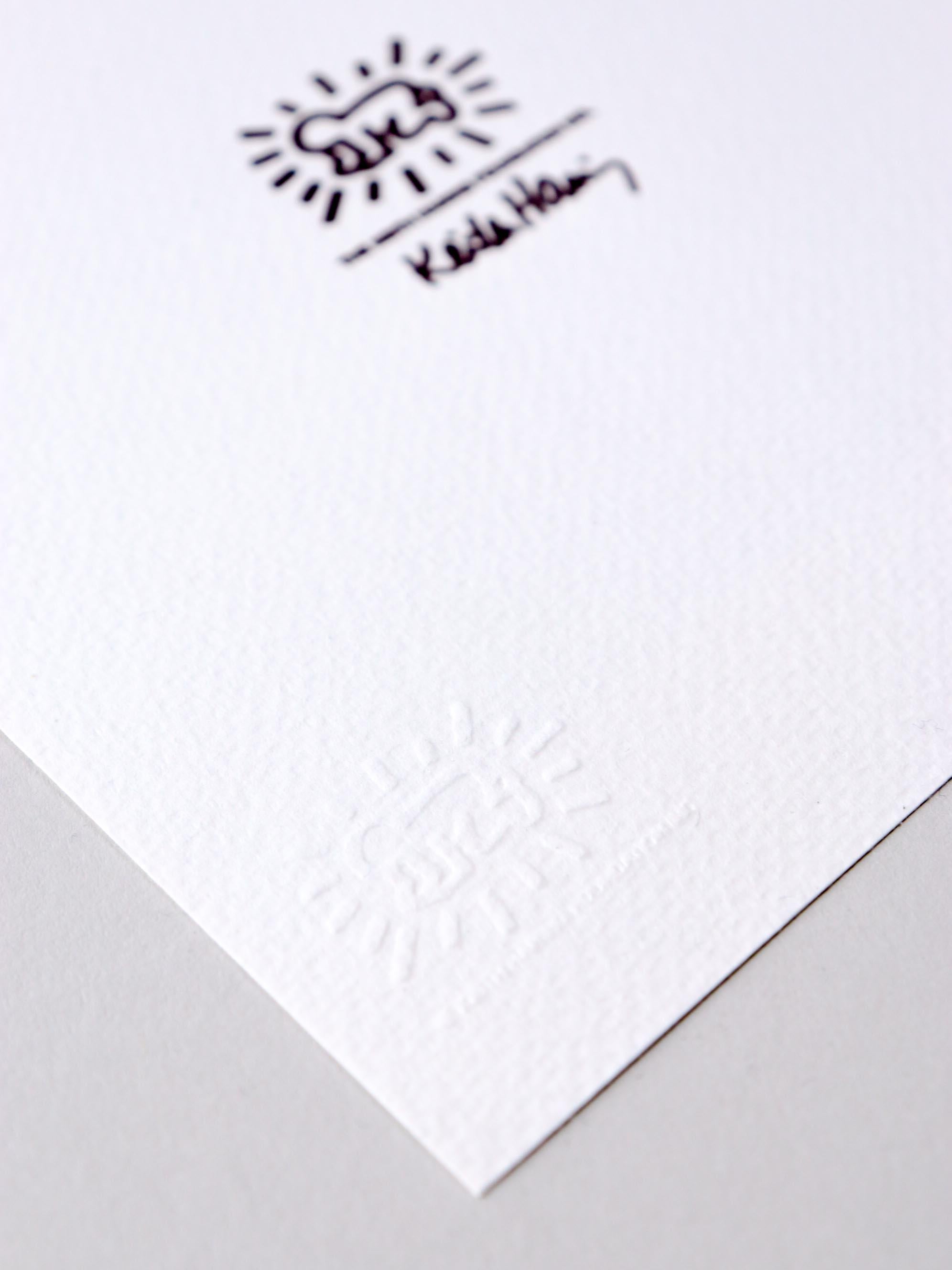 Litografia - Edizione limitata 15/150 - Keith Haring Foundation Inc. in vendita 4