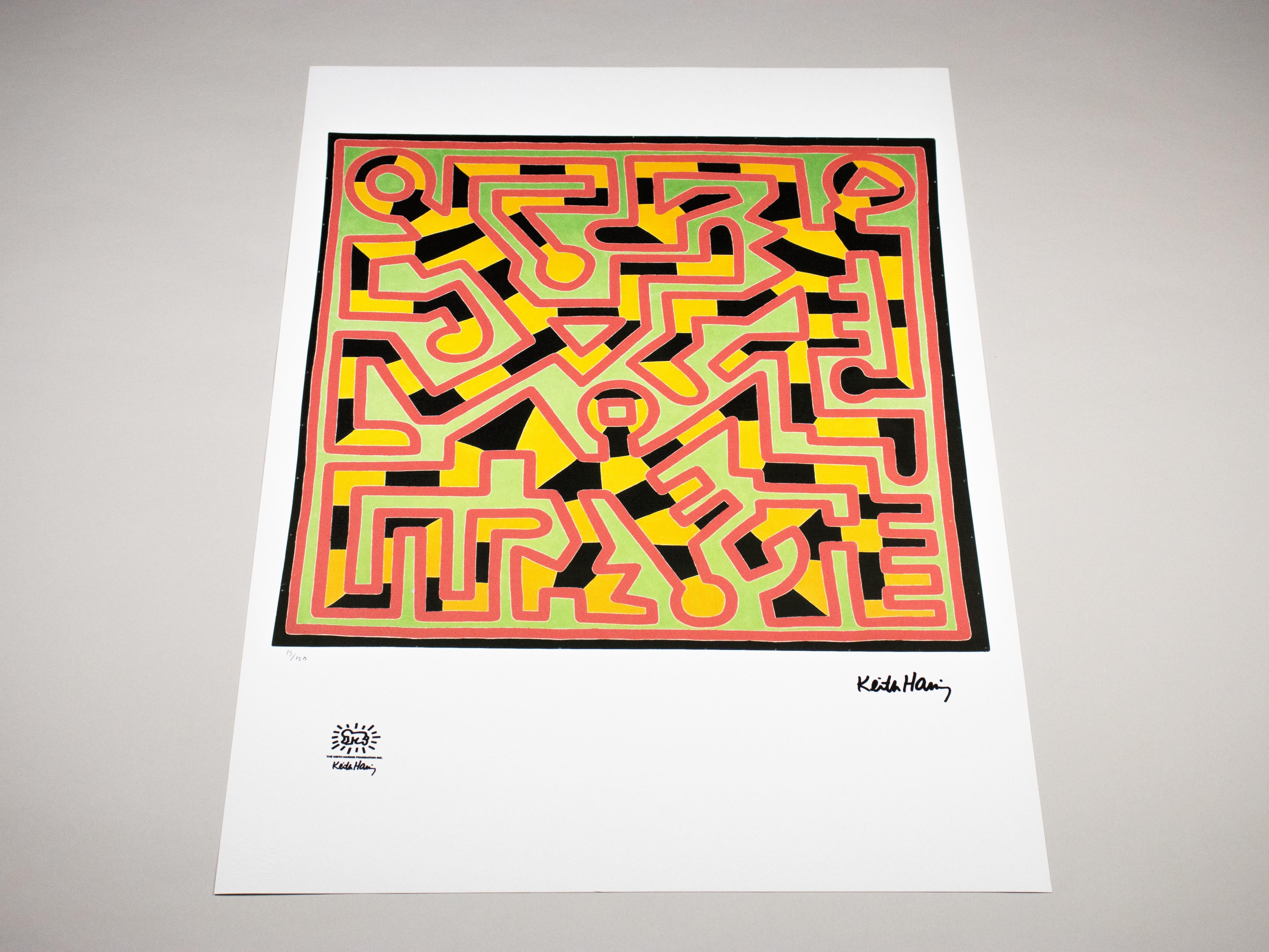 Lithograph - Limited Edition 15/150 - Keith Haring Foundation Inc. For Sale 5