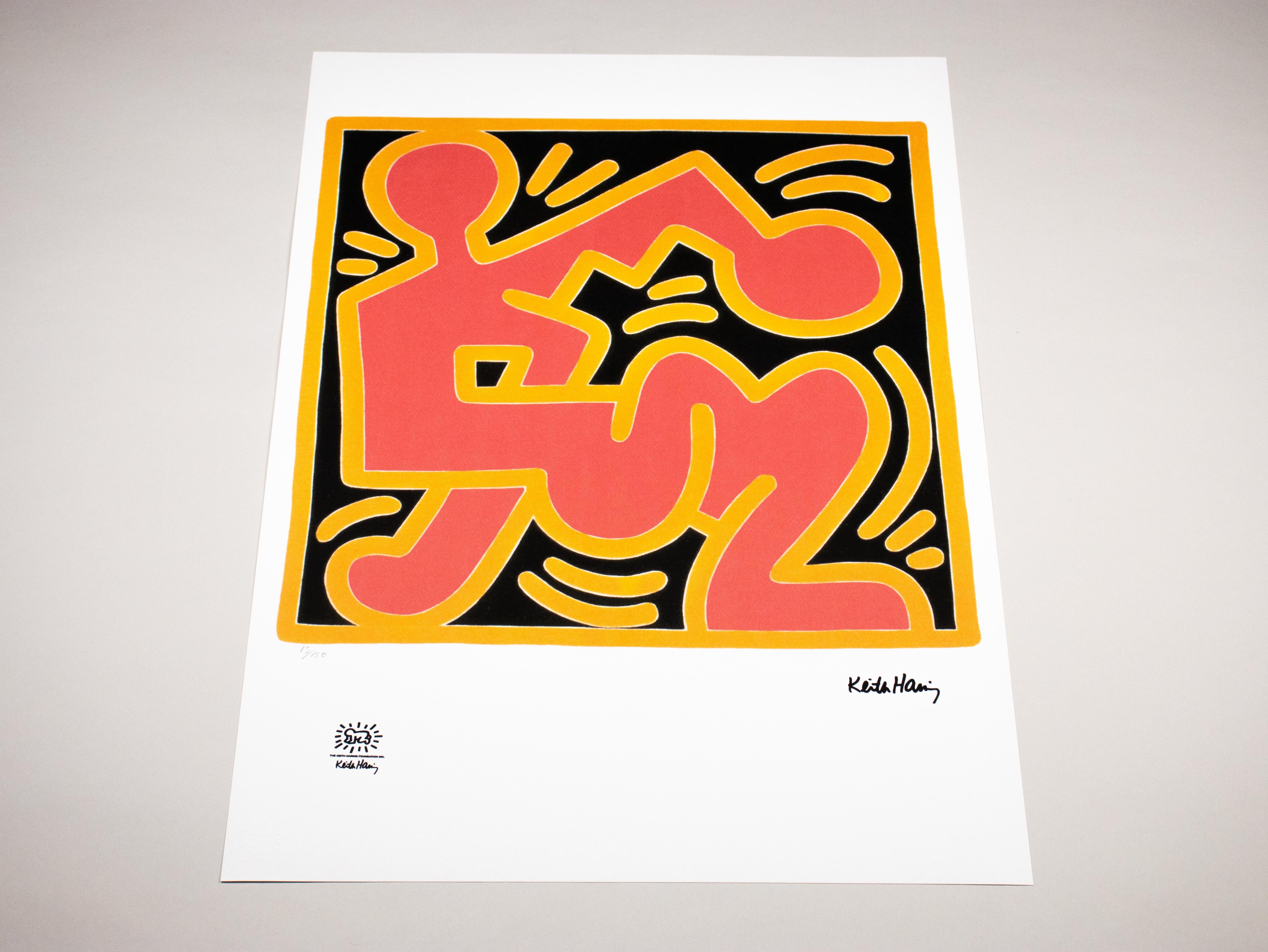 Lithographie – limitierte Auflage 15/150 Exemplare – Keith Haring Foundation Inc. im Angebot 6