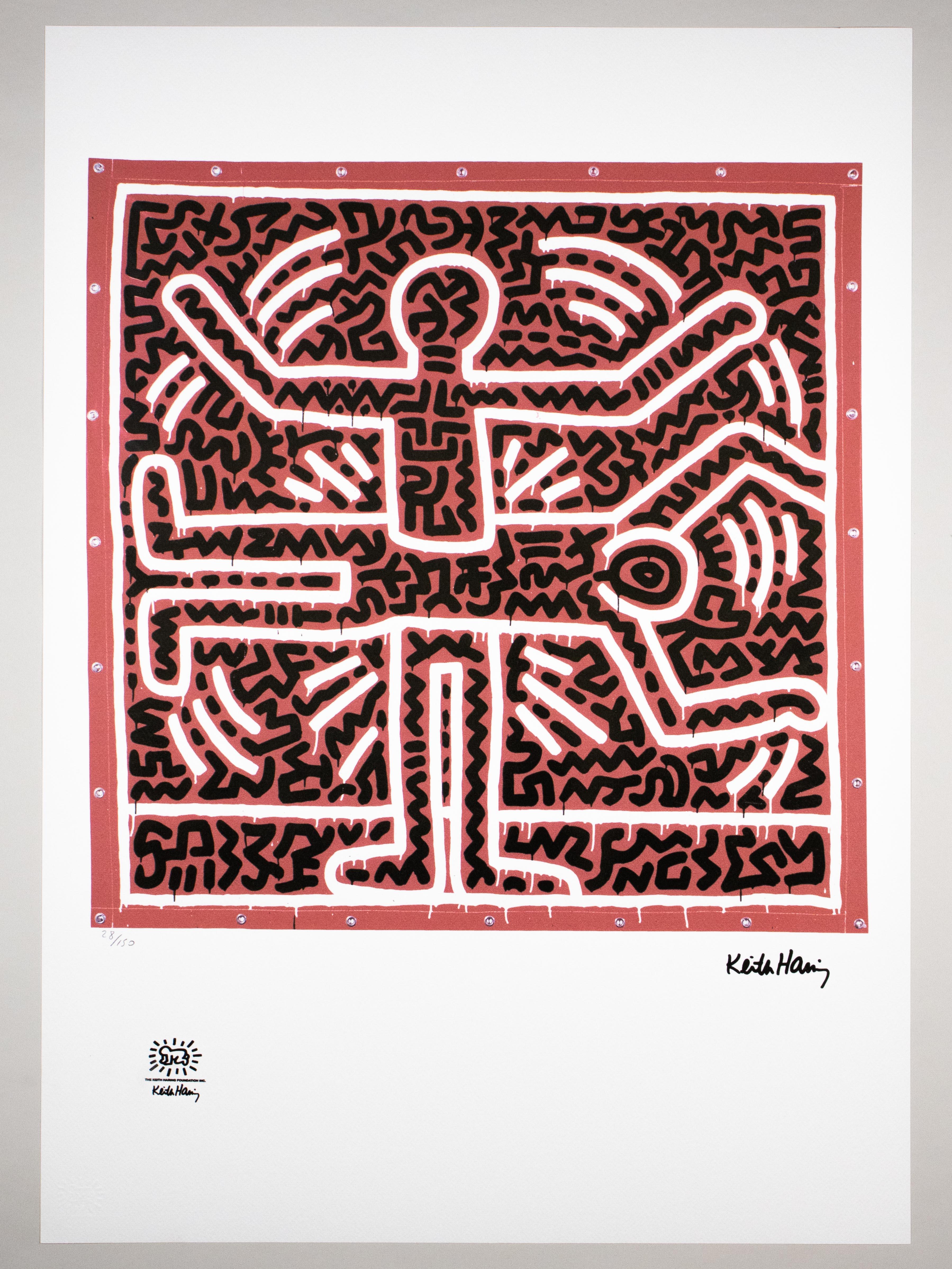 Lithographie – Limitierte Auflage 28/150 Exemplare – Keith Haring Foundation Inc. im Angebot 1