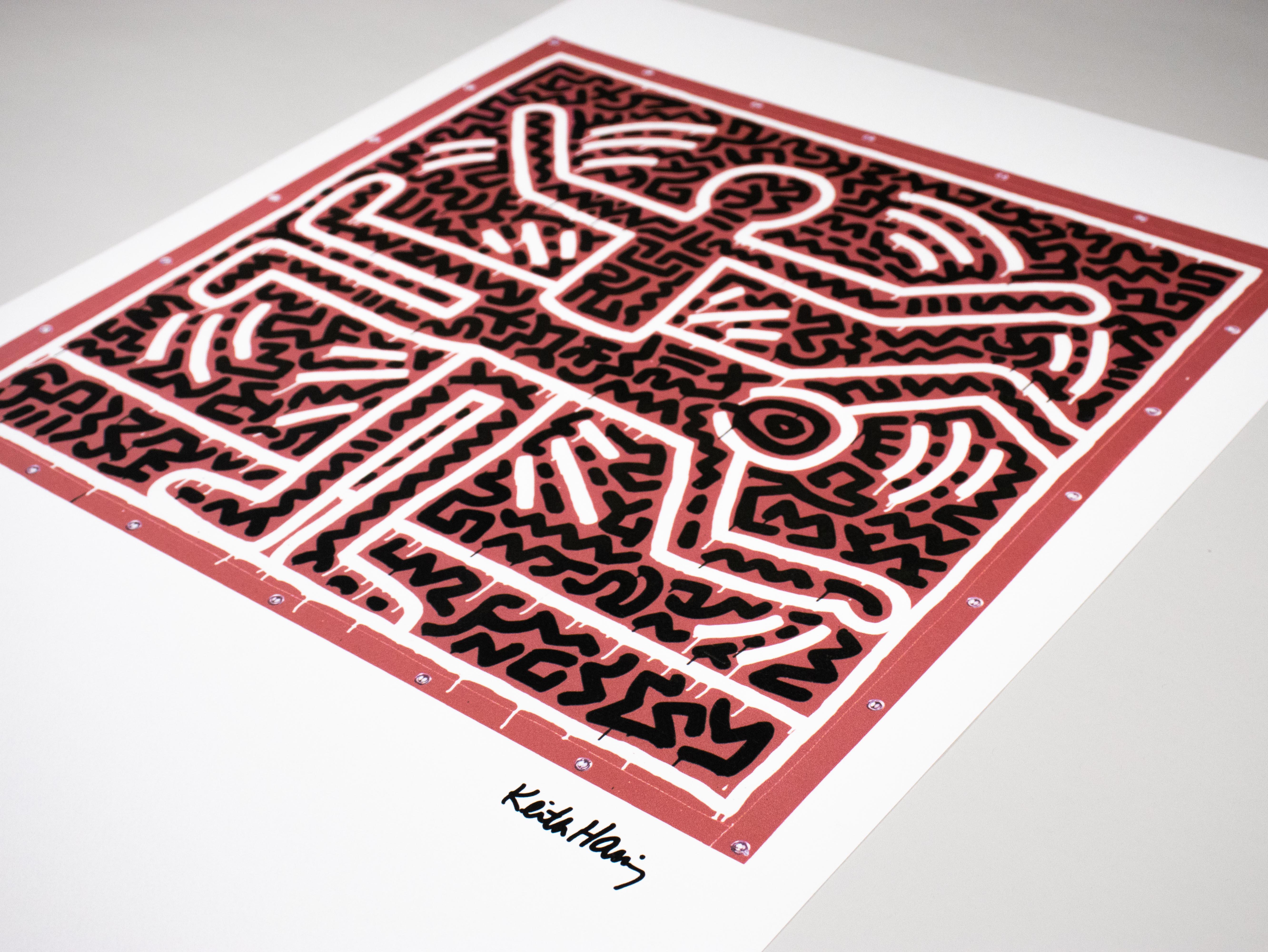 Lithographie – Limitierte Auflage 28/150 Exemplare – Keith Haring Foundation Inc. im Angebot 2
