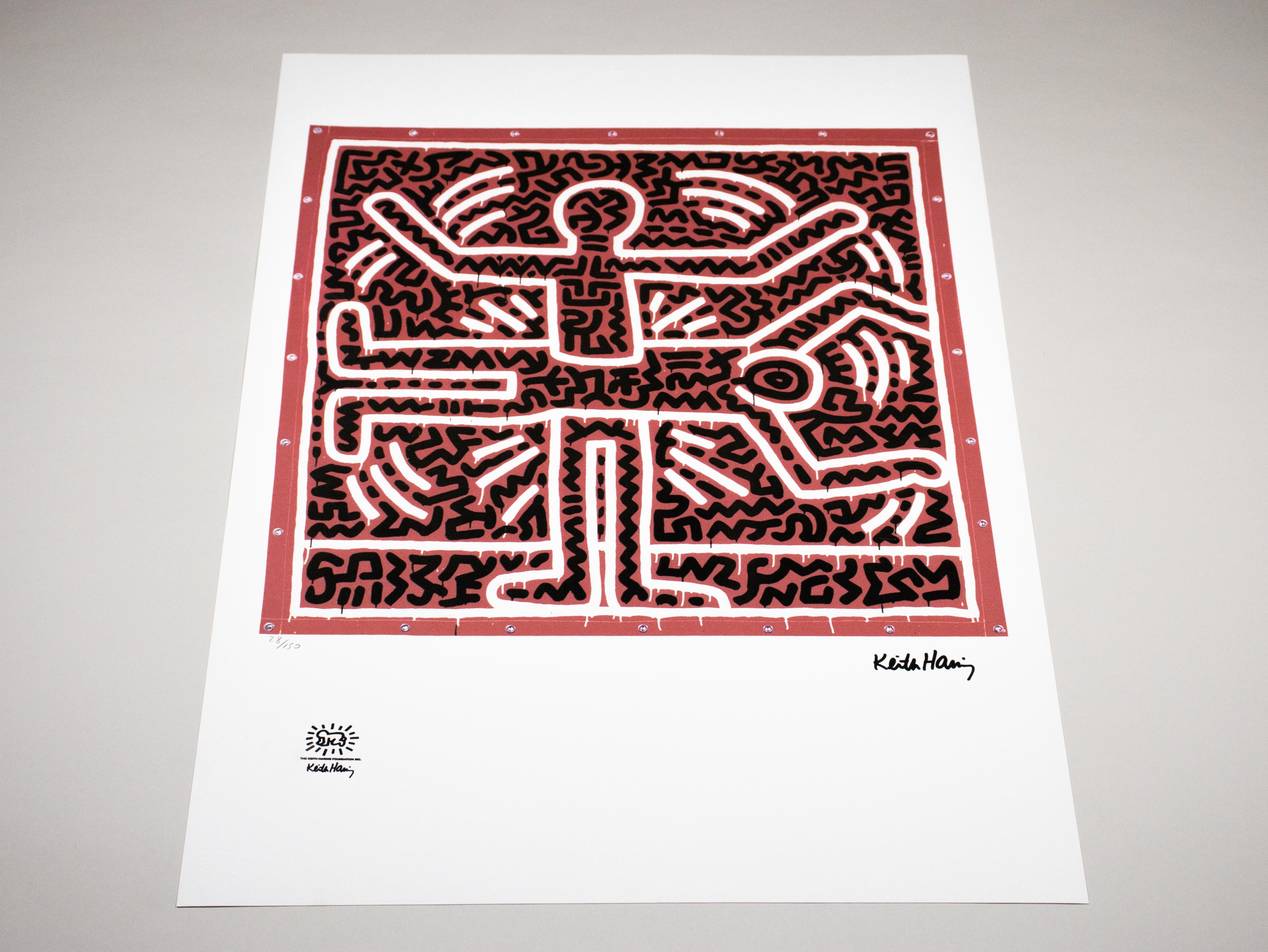 Lithographie – Limitierte Auflage 28/150 Exemplare – Keith Haring Foundation Inc. im Angebot 5