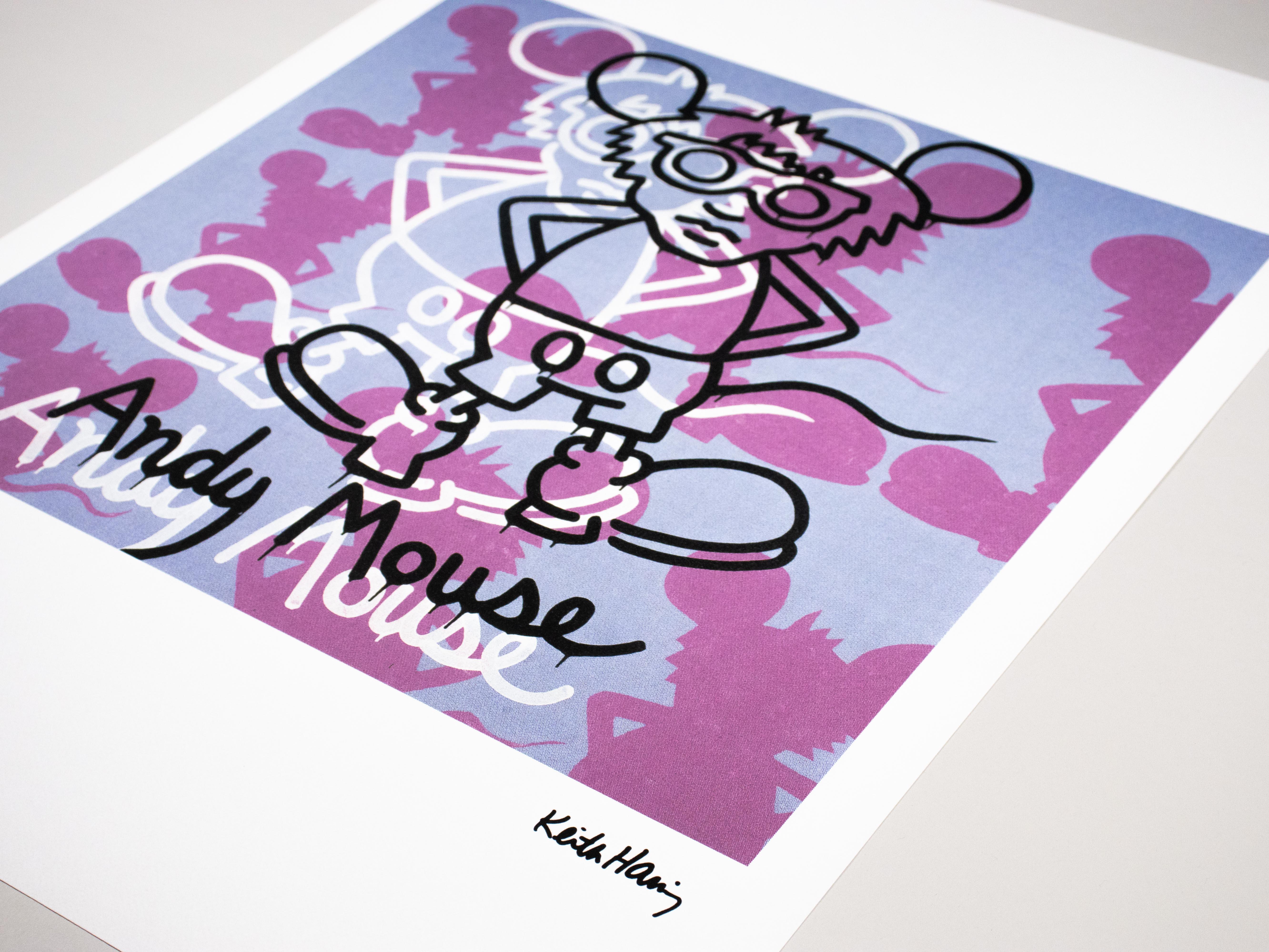 Litografía - Edición limitada 39/150 - Keith Haring Foundation Inc. en venta 5