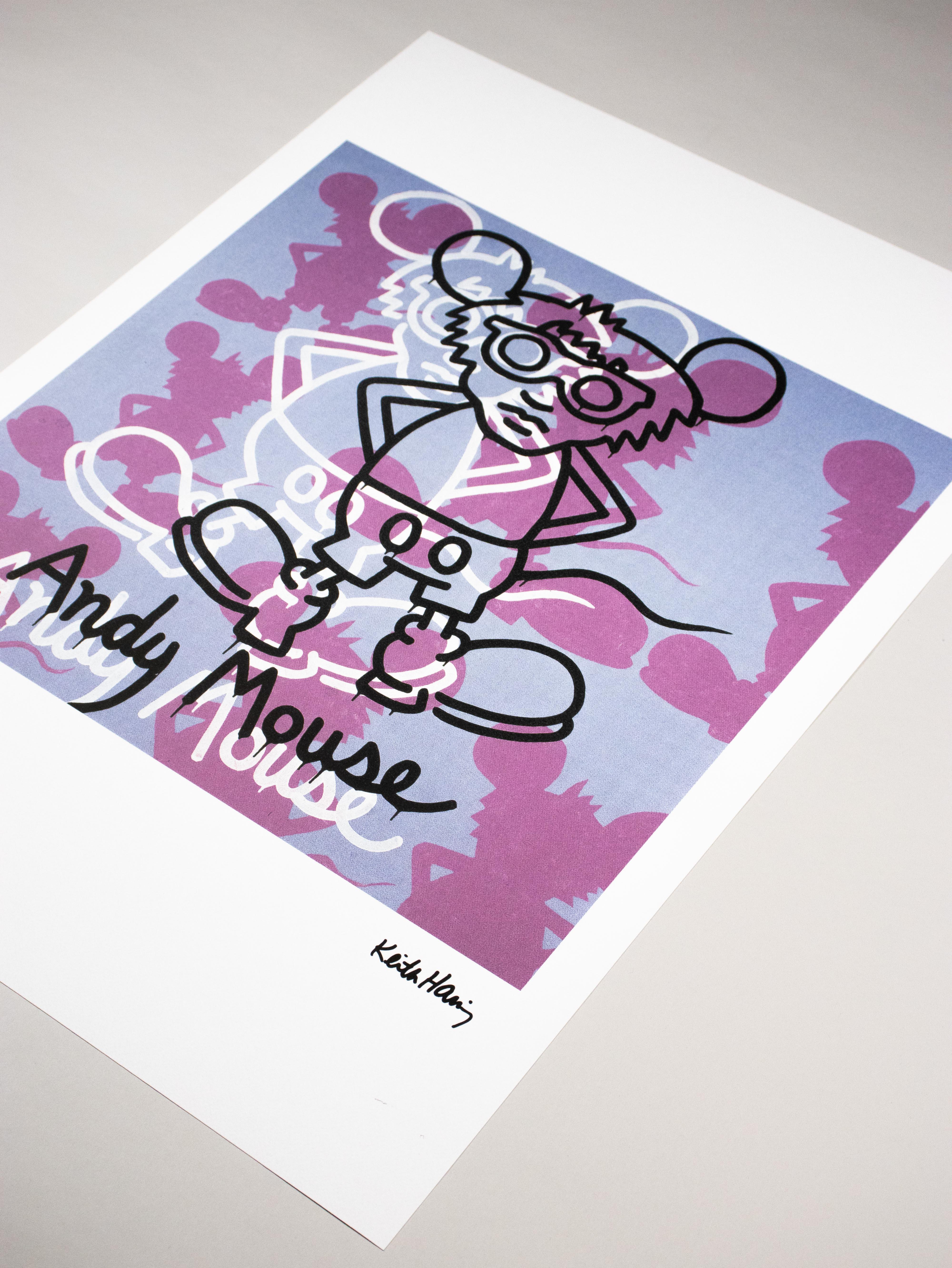 Litografía - Edición limitada 39/150 - Keith Haring Foundation Inc. en venta 7