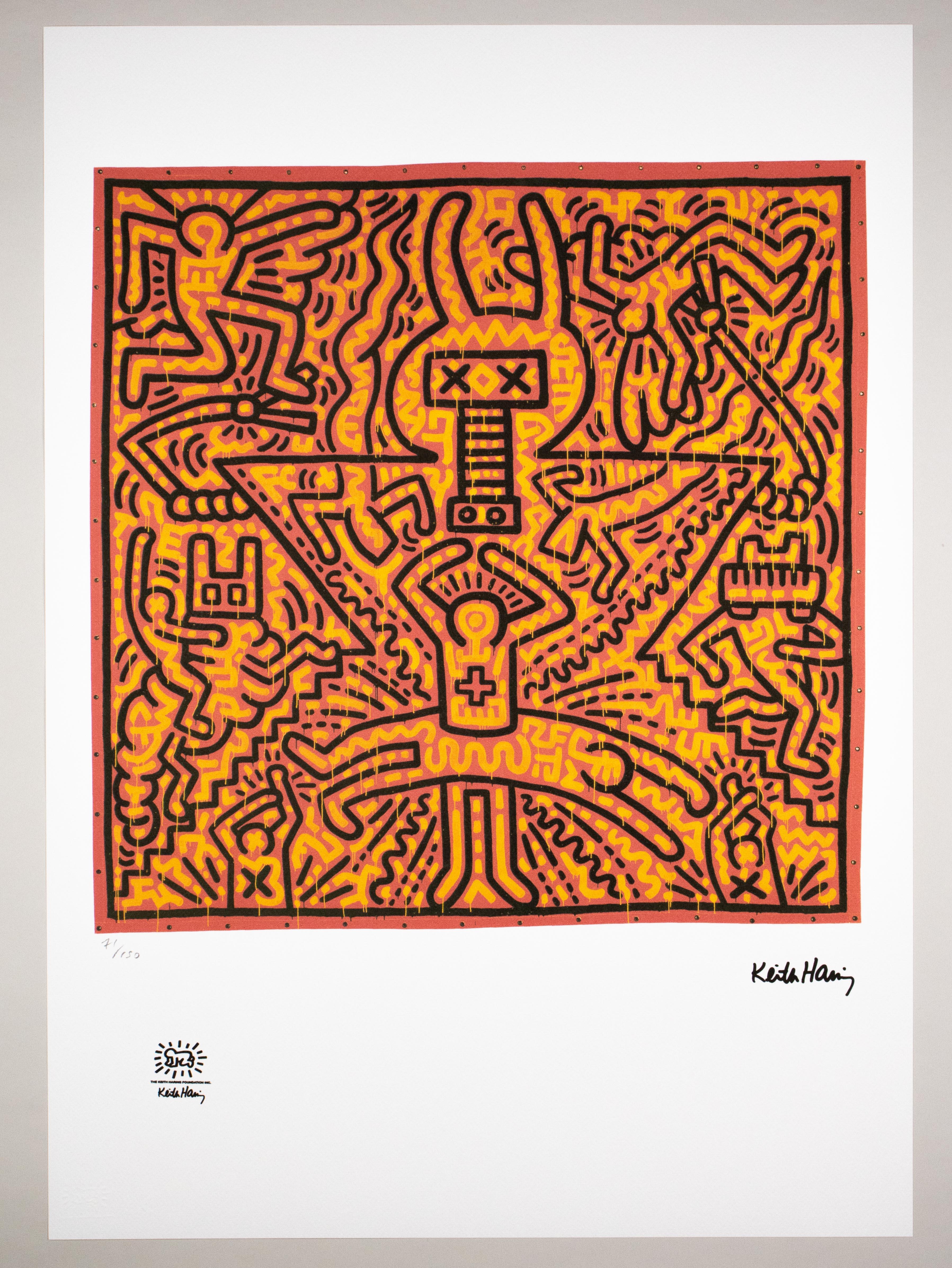 Lithographie - Limitierte Auflage 71/150 - Keith Haring Foundation Inc. im Angebot 1