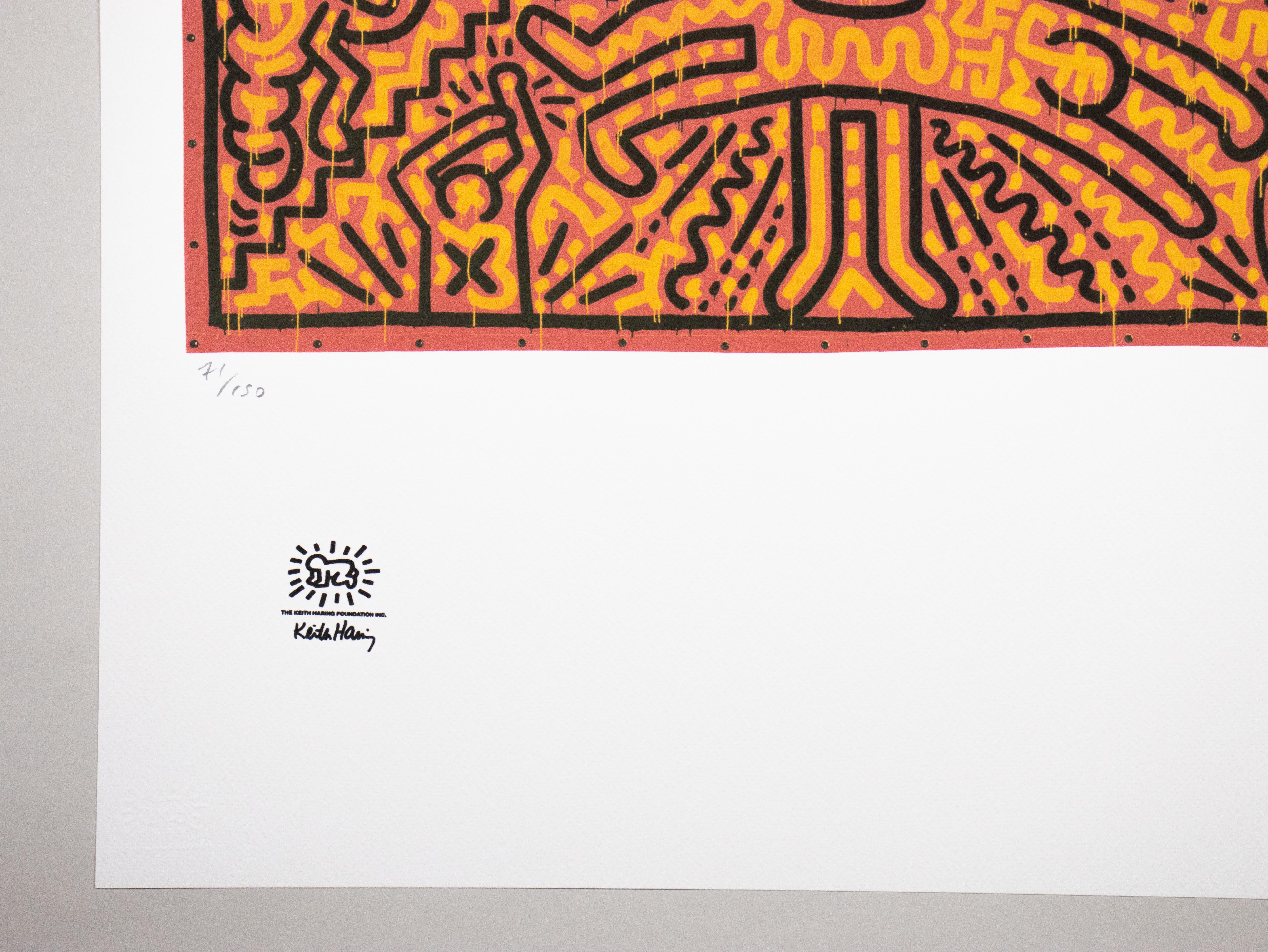 Lithographie - Limitierte Auflage 71/150 - Keith Haring Foundation Inc. im Angebot 2