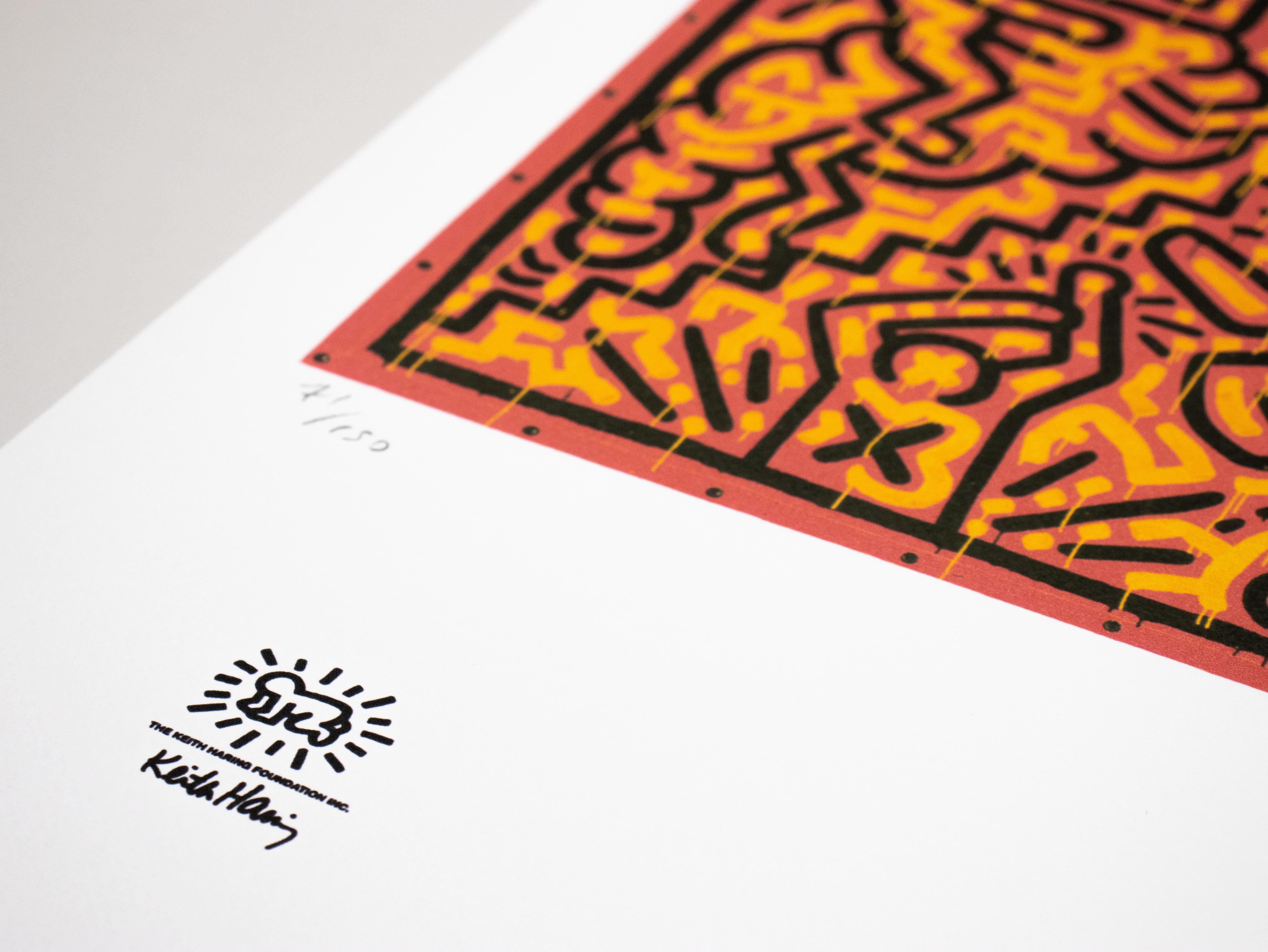Lithographie - Limitierte Auflage 71/150 - Keith Haring Foundation Inc. im Angebot 3