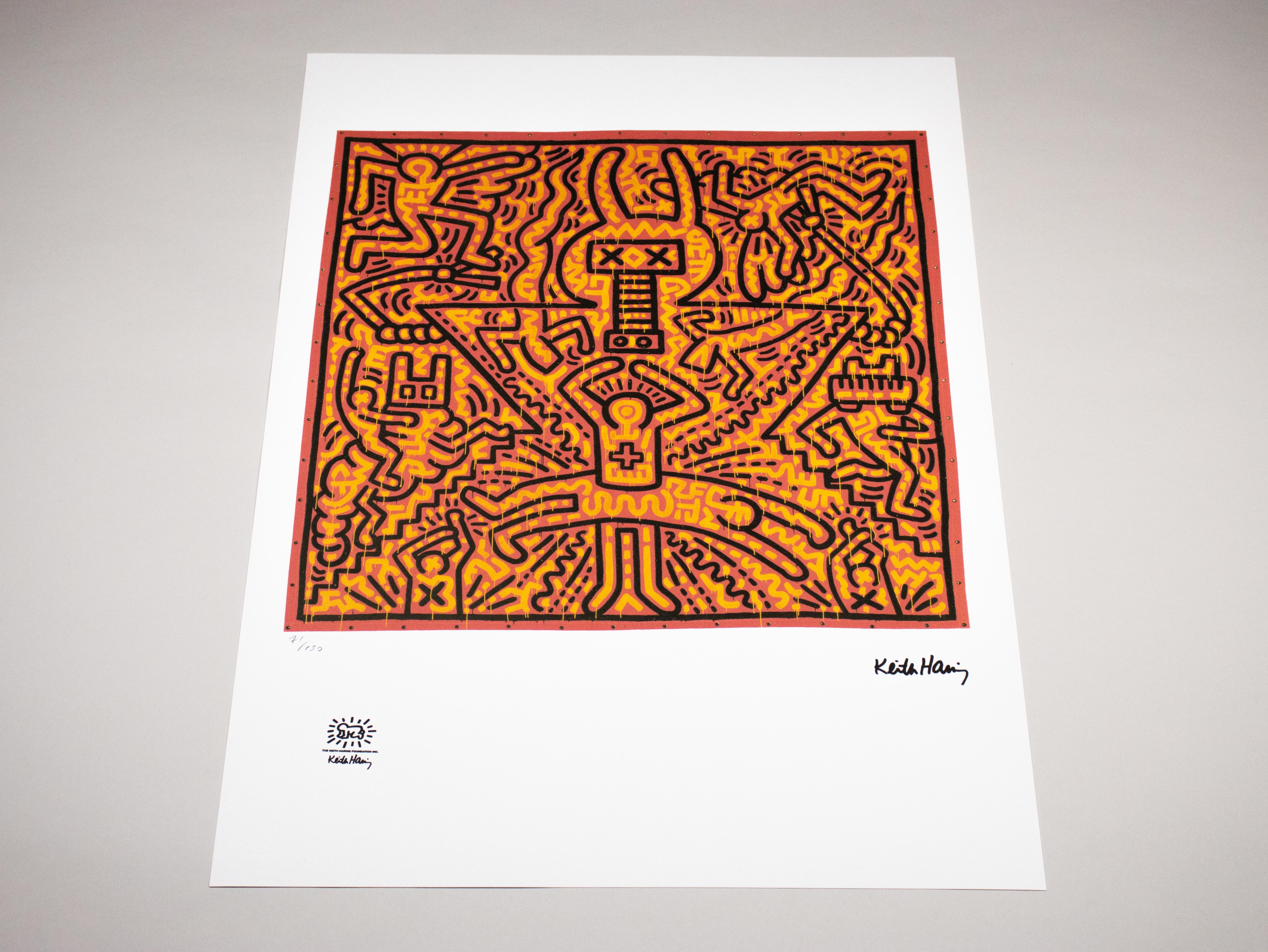 Lithographie - Limitierte Auflage 71/150 - Keith Haring Foundation Inc. im Angebot 6