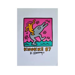 Original Poster in 1987 by Keith Haring and which represents the city of Knokke 