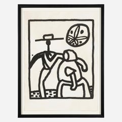 Original screen print, Untitled (Kutztown), Keith Haring Estate, Signed 