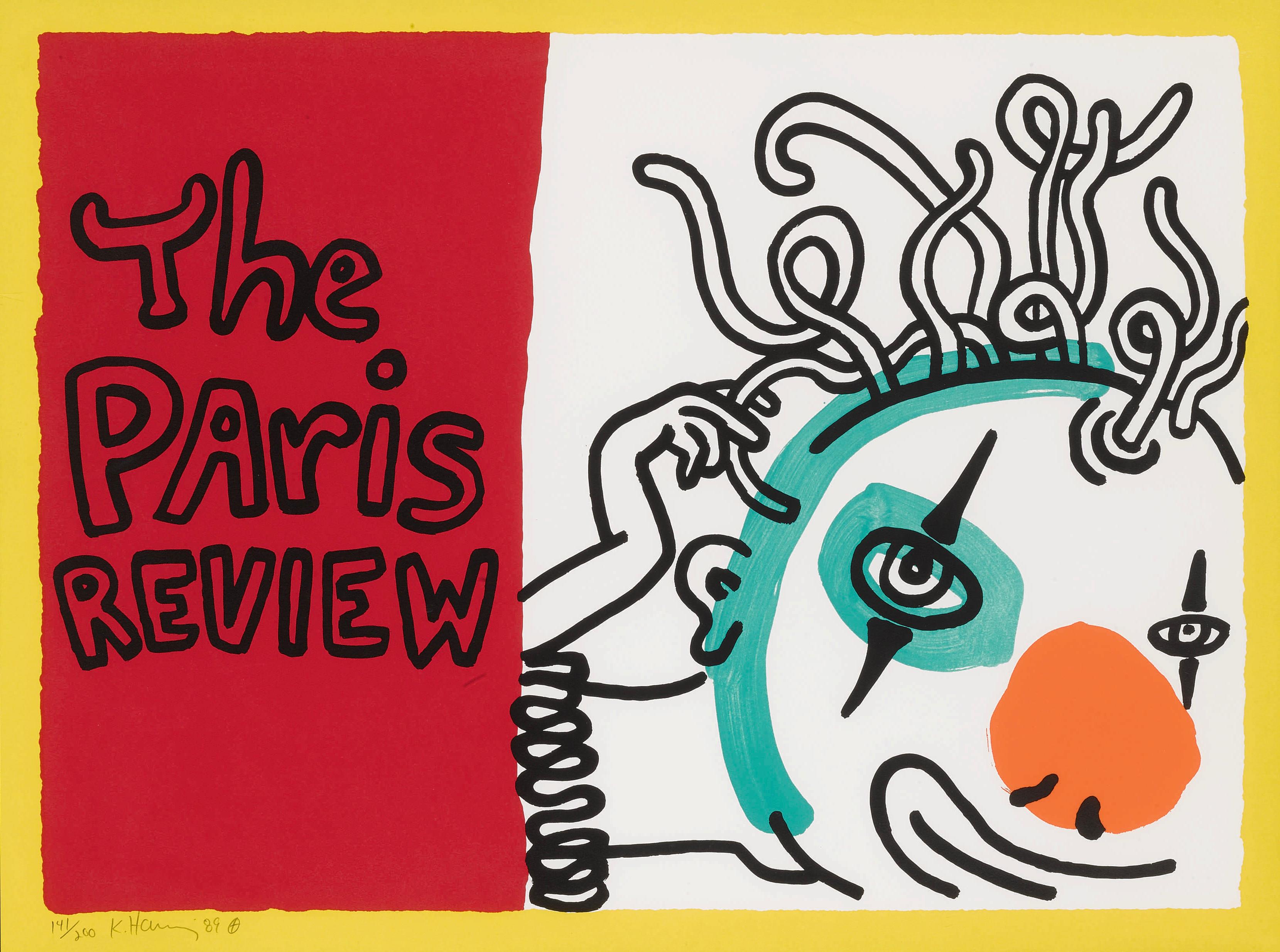 Keith Haring Figurative Print - Paris Review  