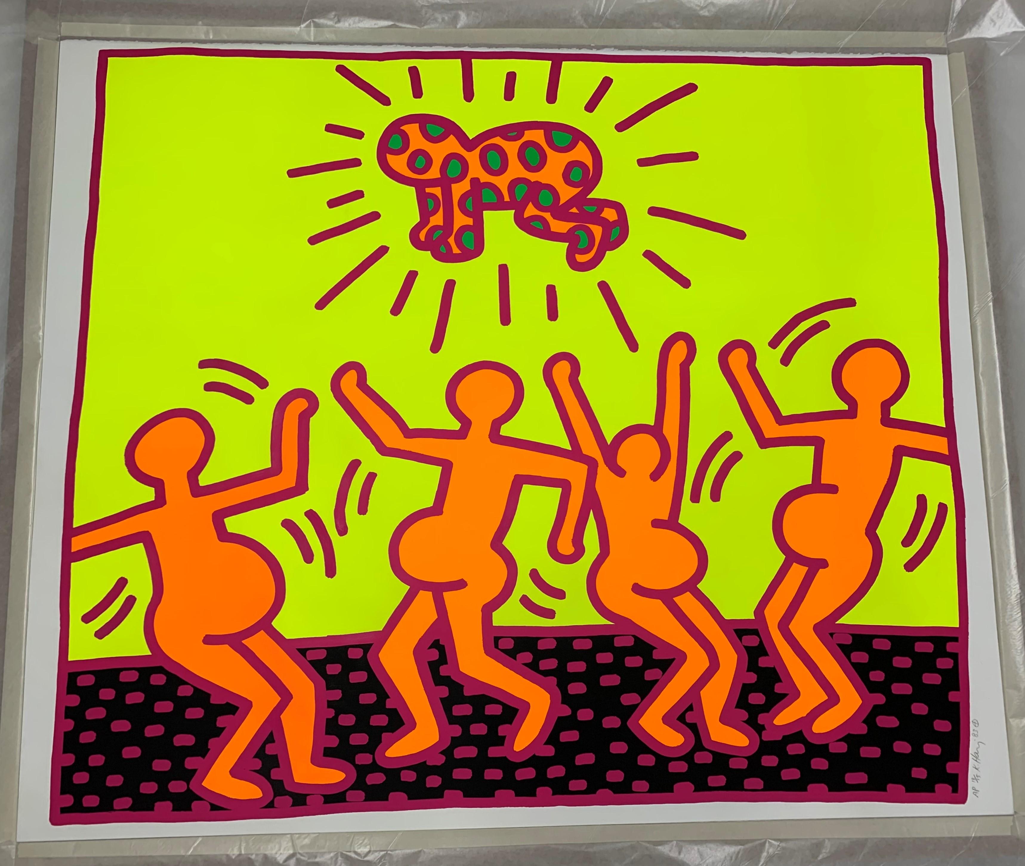 Plate 1 from Fertility Suite  - Print by Keith Haring