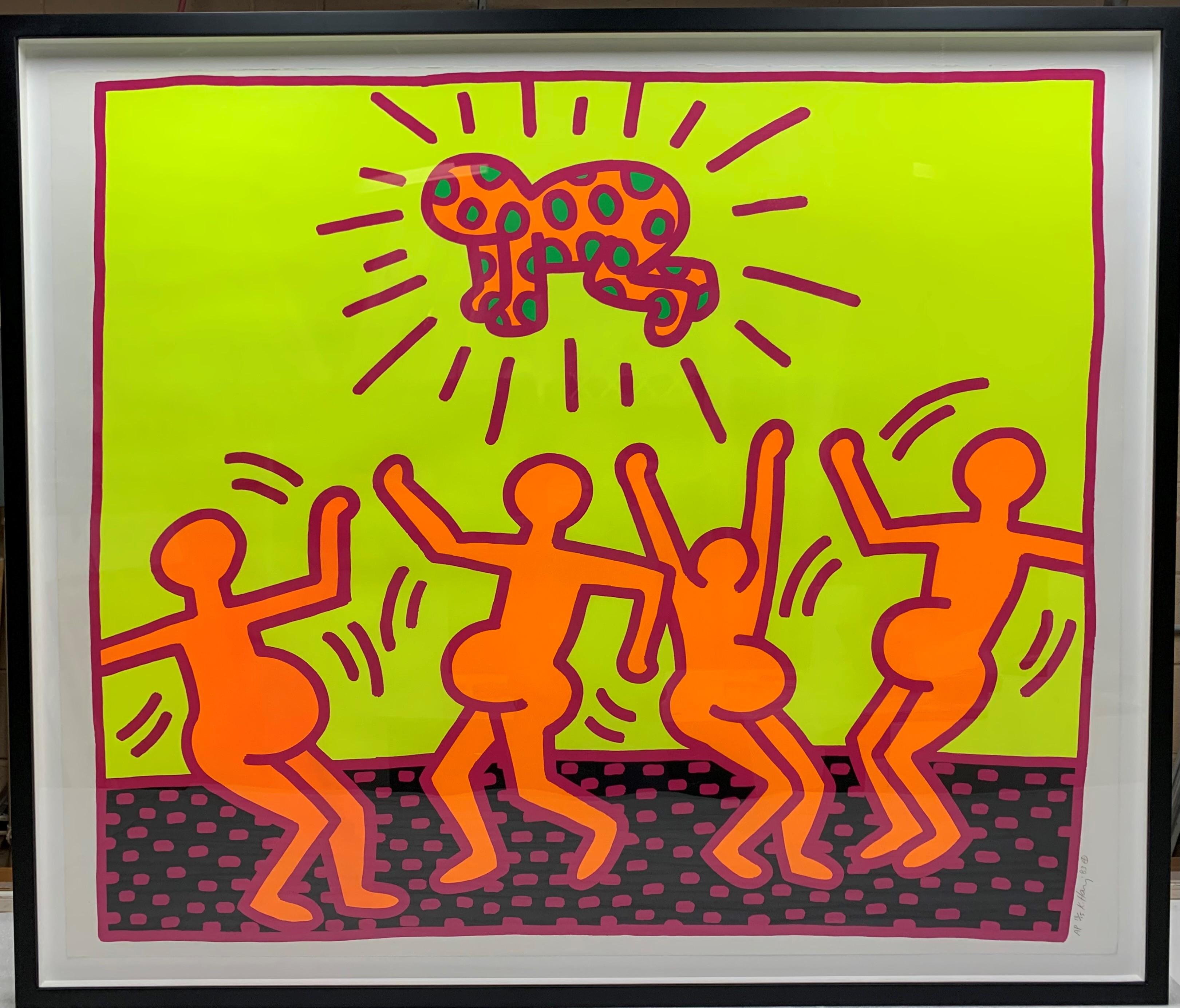 Keith Haring Print - Plate 1 from Fertility Suite 