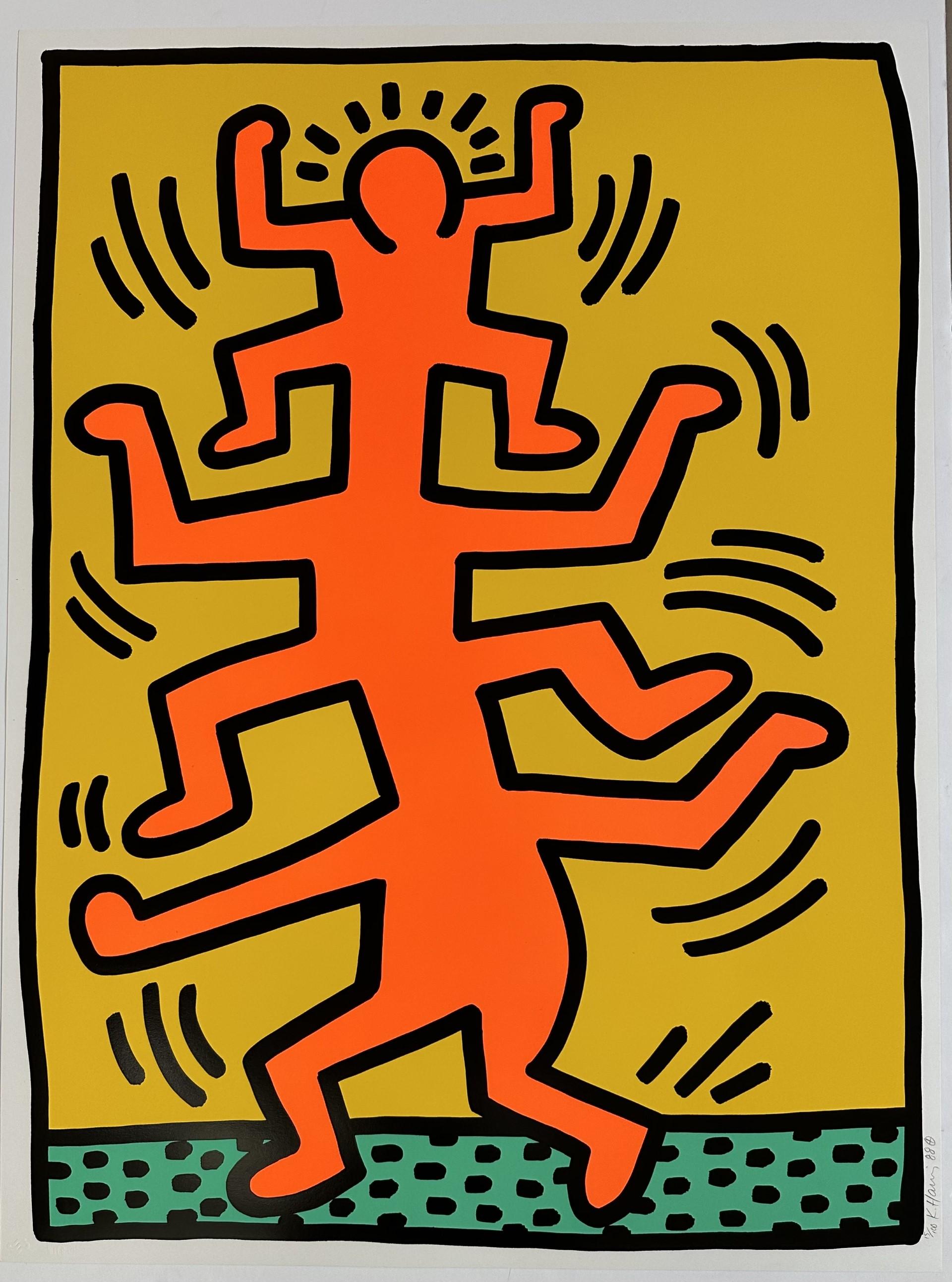 Keith Haring Figurative Print - Plate I, from Growing Suite  