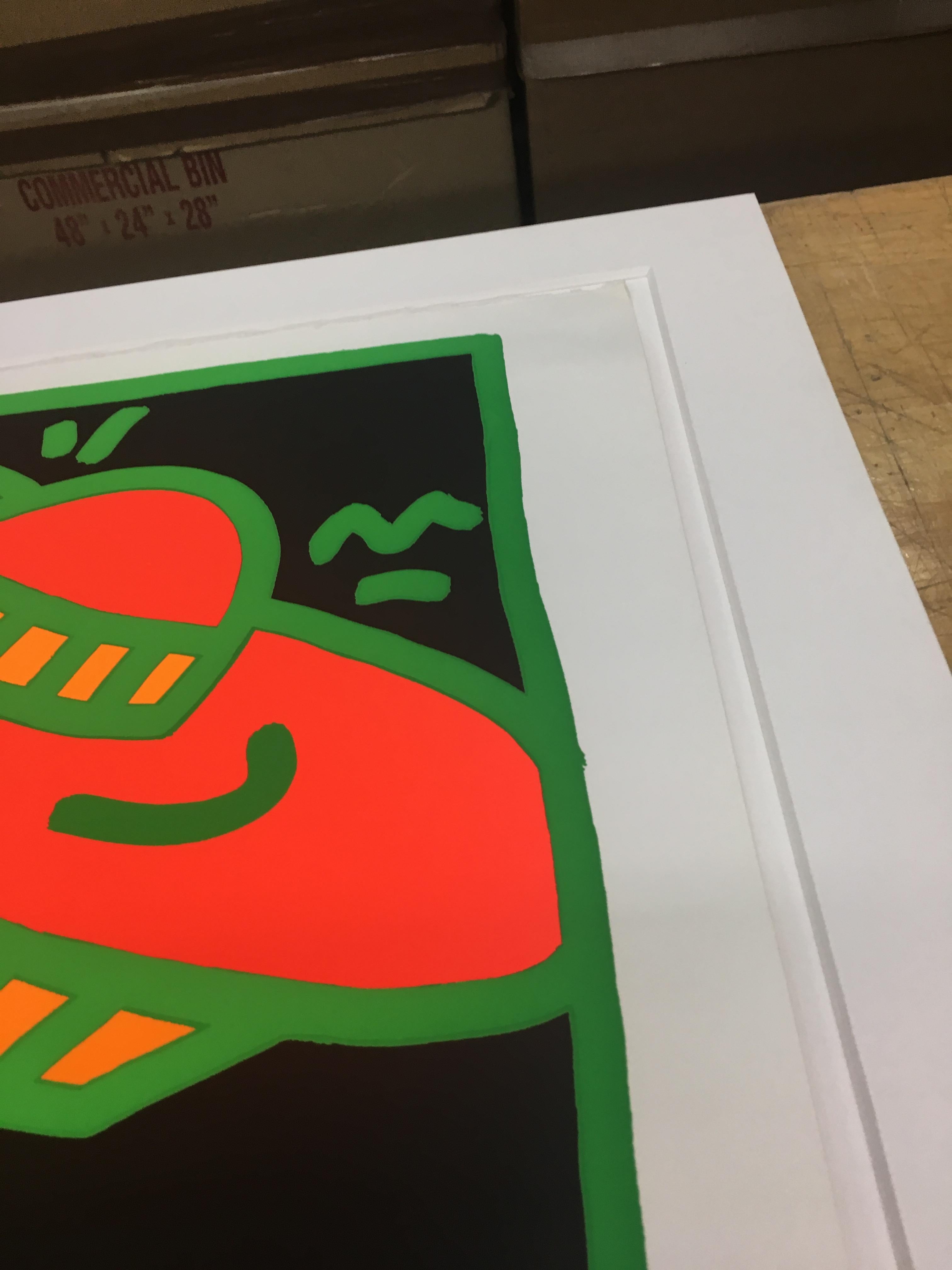 Plate II from Fertility Suite  - Green Print by Keith Haring