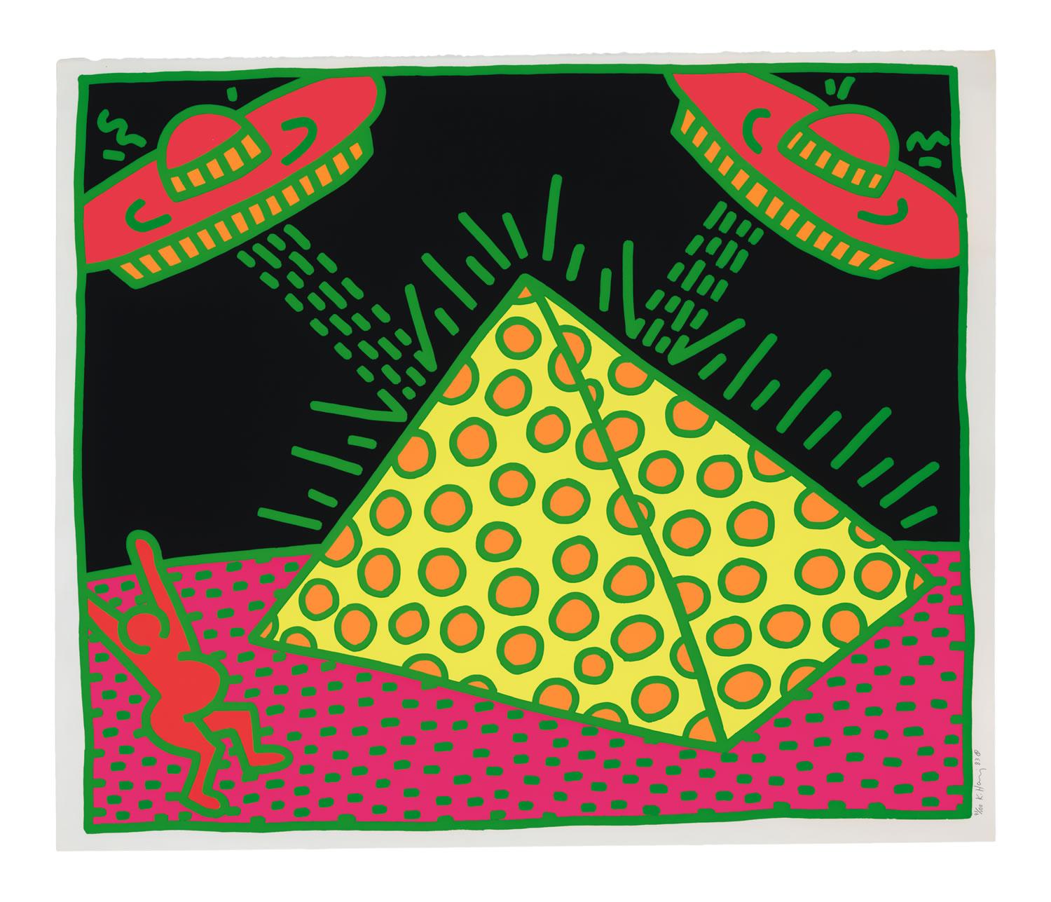 Keith Haring Print - Plate II from Fertility Suite 