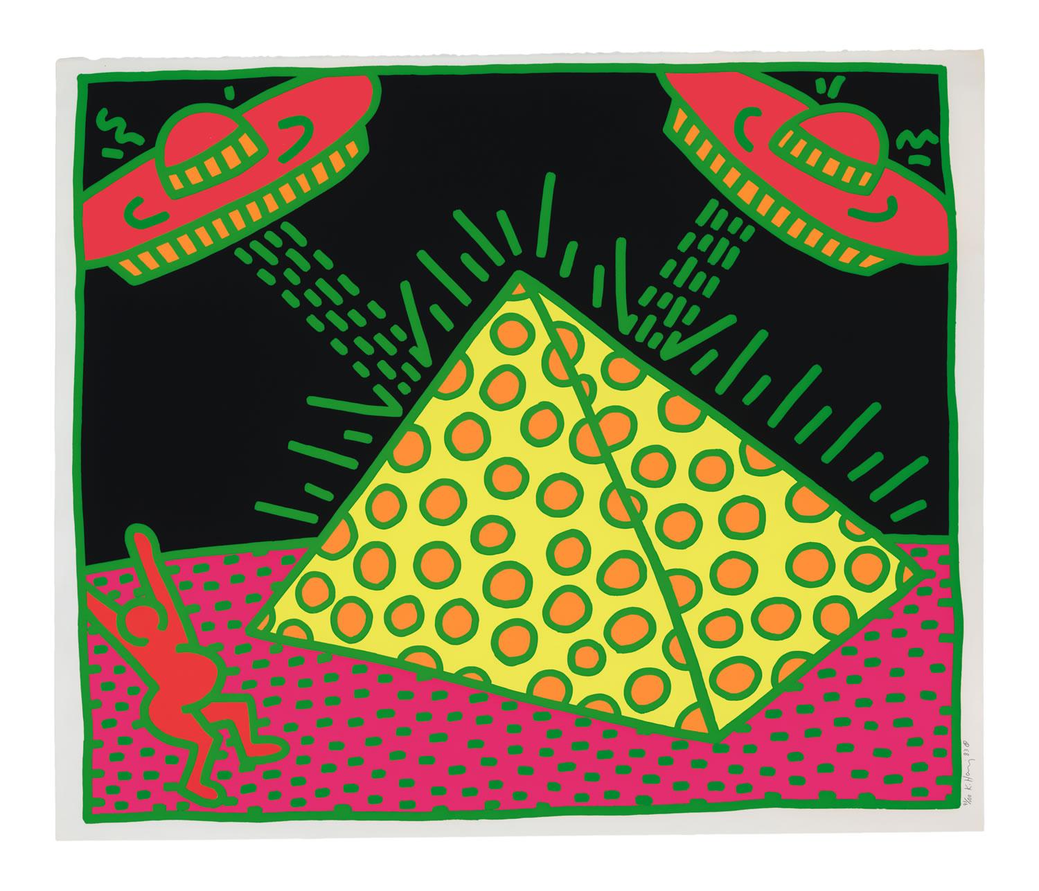 Keith Haring Print - Plate II from Fertility Suite