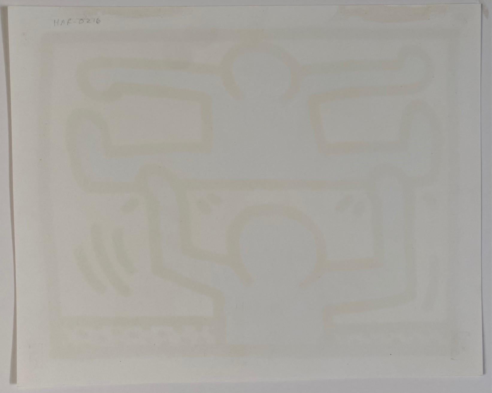 Siebdruck in Farben, auf Coventry Rag Papier.  Veröffentlicht von Martin Lawrence Editions.  Referenz Littman, K, & Haring K. Keith Haring, Editions on Paper 1982-1990: Das gesamte gedruckte Werk, Cantz, Stuttgart, 1997, S.83. Handnummeriert 133/200