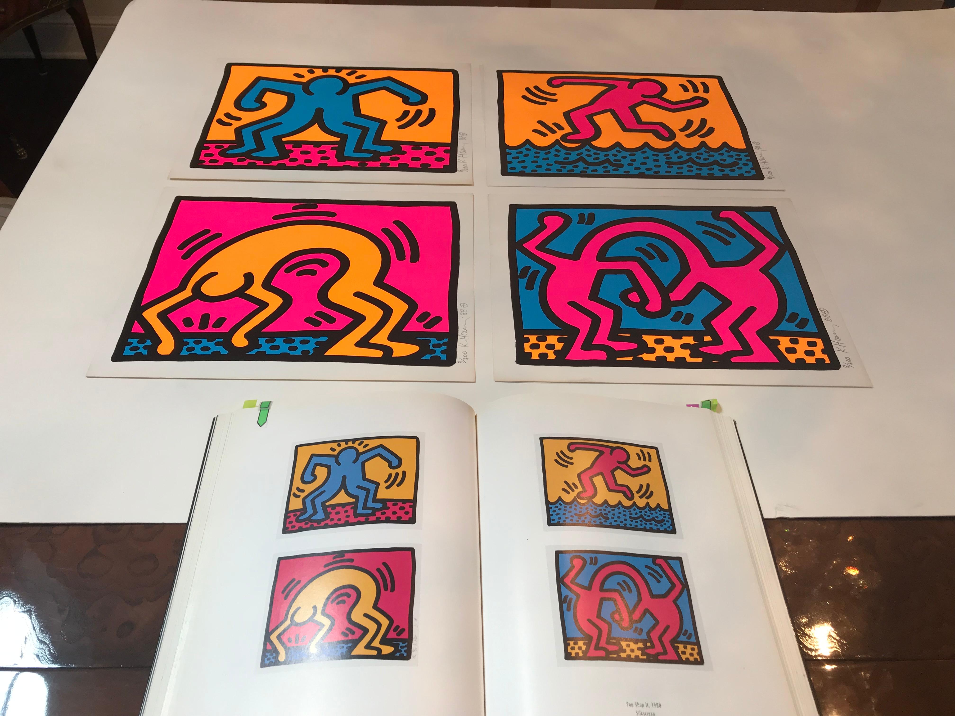 Pop Shop II, Complete Portfolio 4 pieces - Print by Keith Haring
