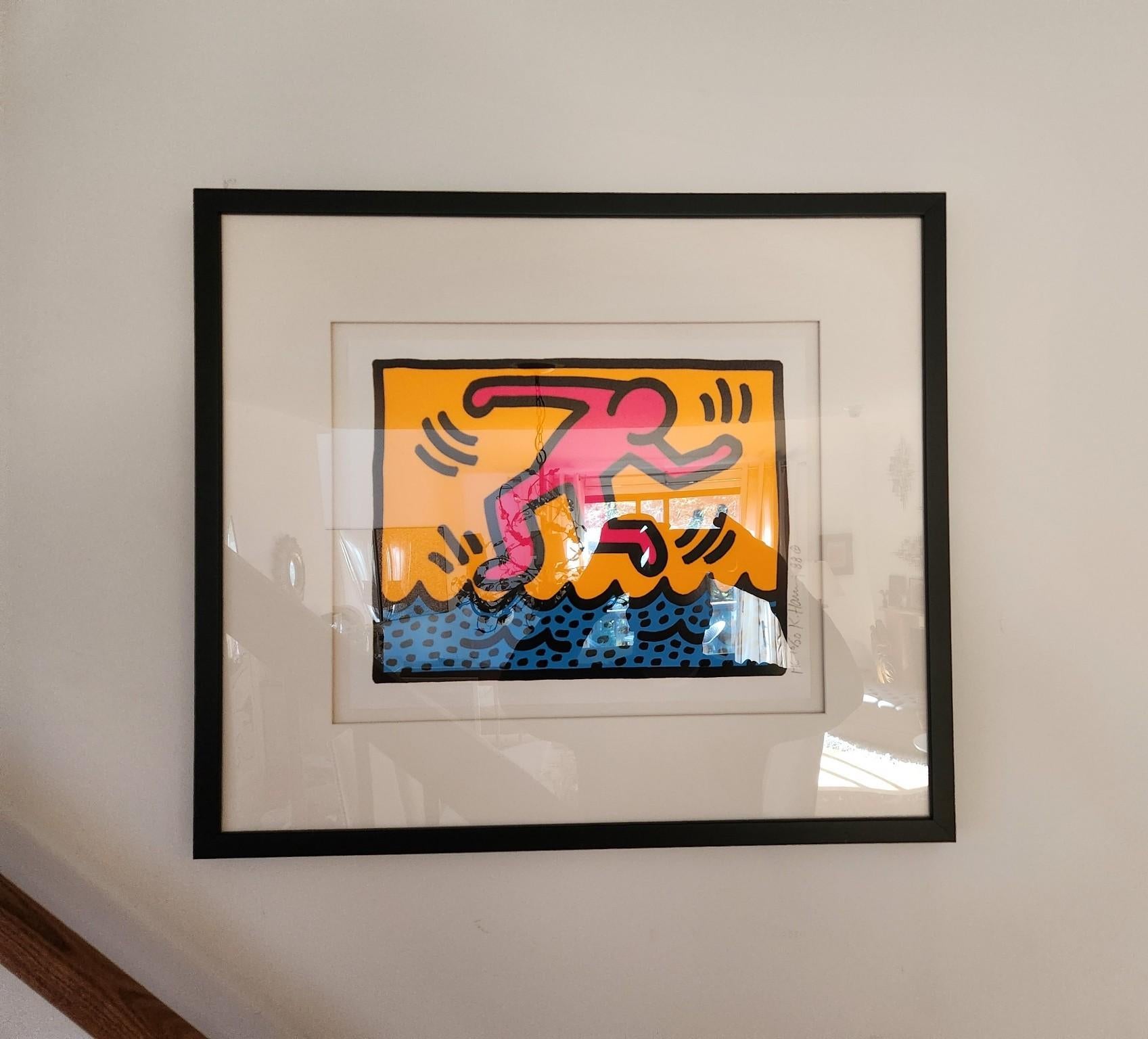 Une planche Pop Shop II (L. pp. 96-97) - Print de Keith Haring