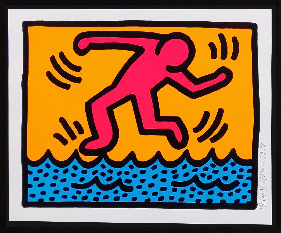 POP SHOP II (set OF 4 SCREEN PRINTS SIGNÉES) - Pop Art Print par Keith Haring