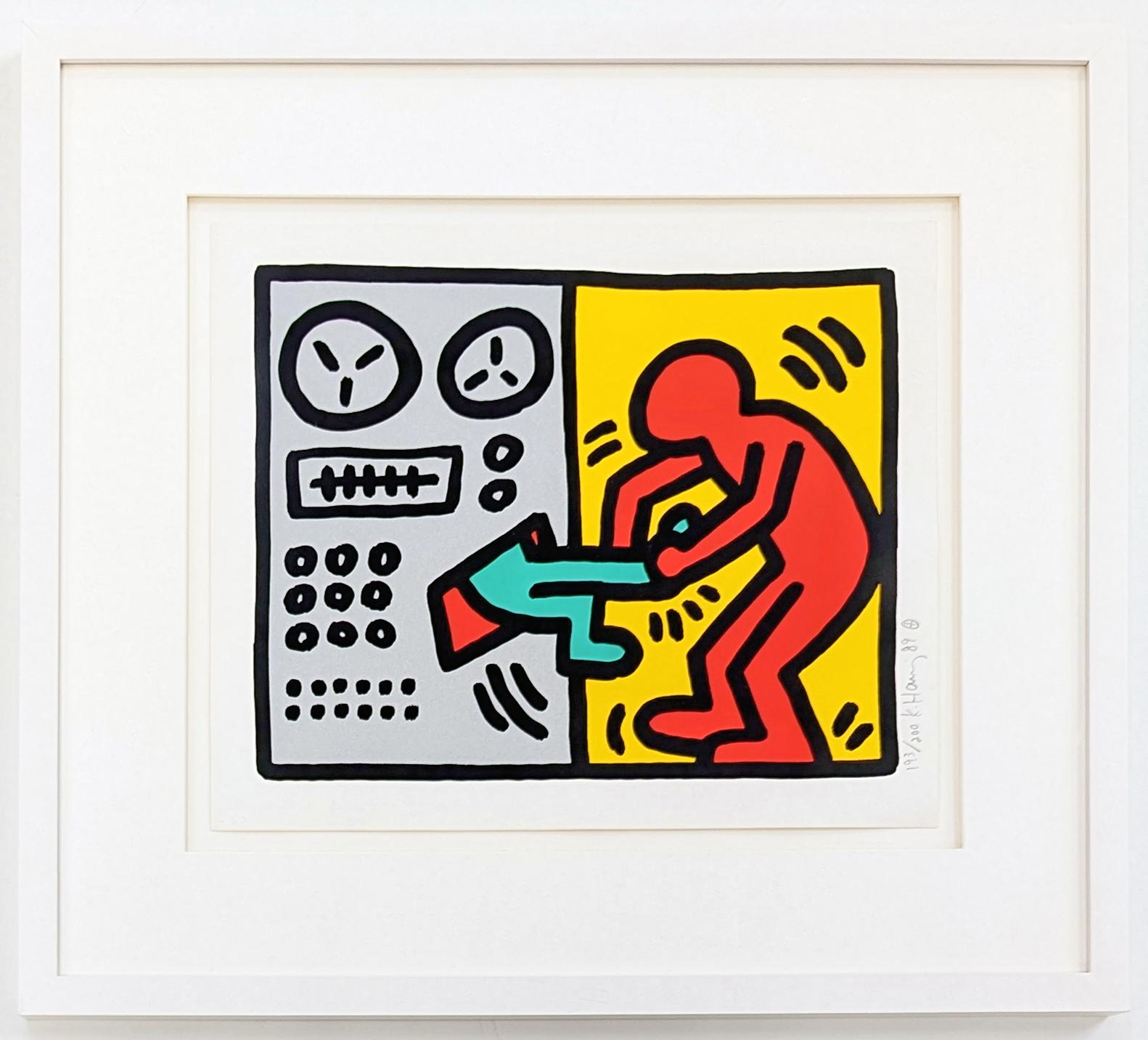 Keith Haring Portrait Print - Pop Shop III (1), hand signed screen print