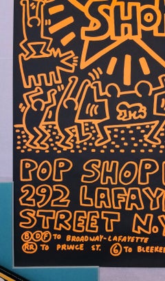Pop Shop Poster /// Keith Haring New York Street Pop Art Figurative Lithograph
