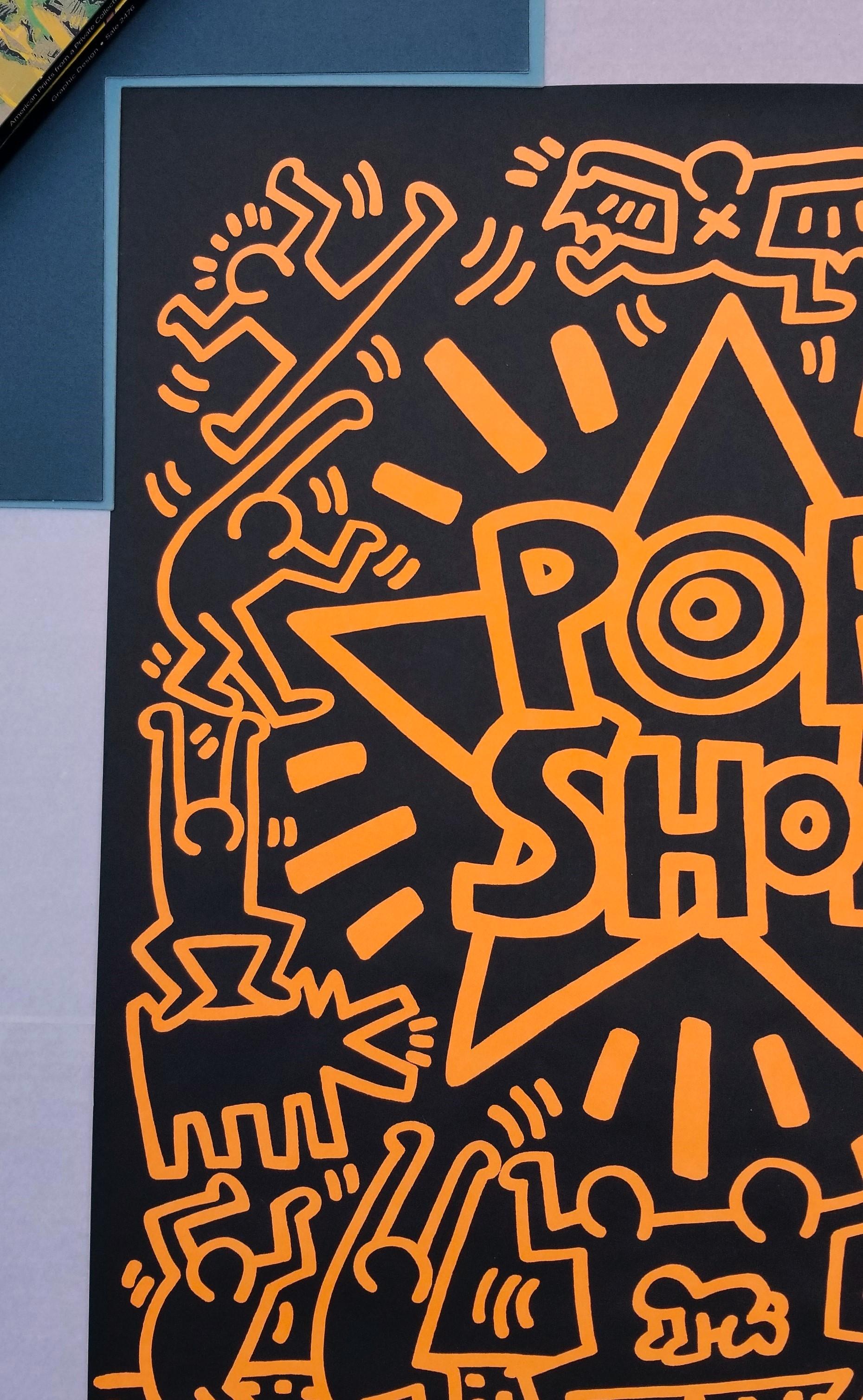 Póster Tienda Pop /// Keith Haring Arte Pop Callejero de Nueva York Litografía Figurativa en venta 2