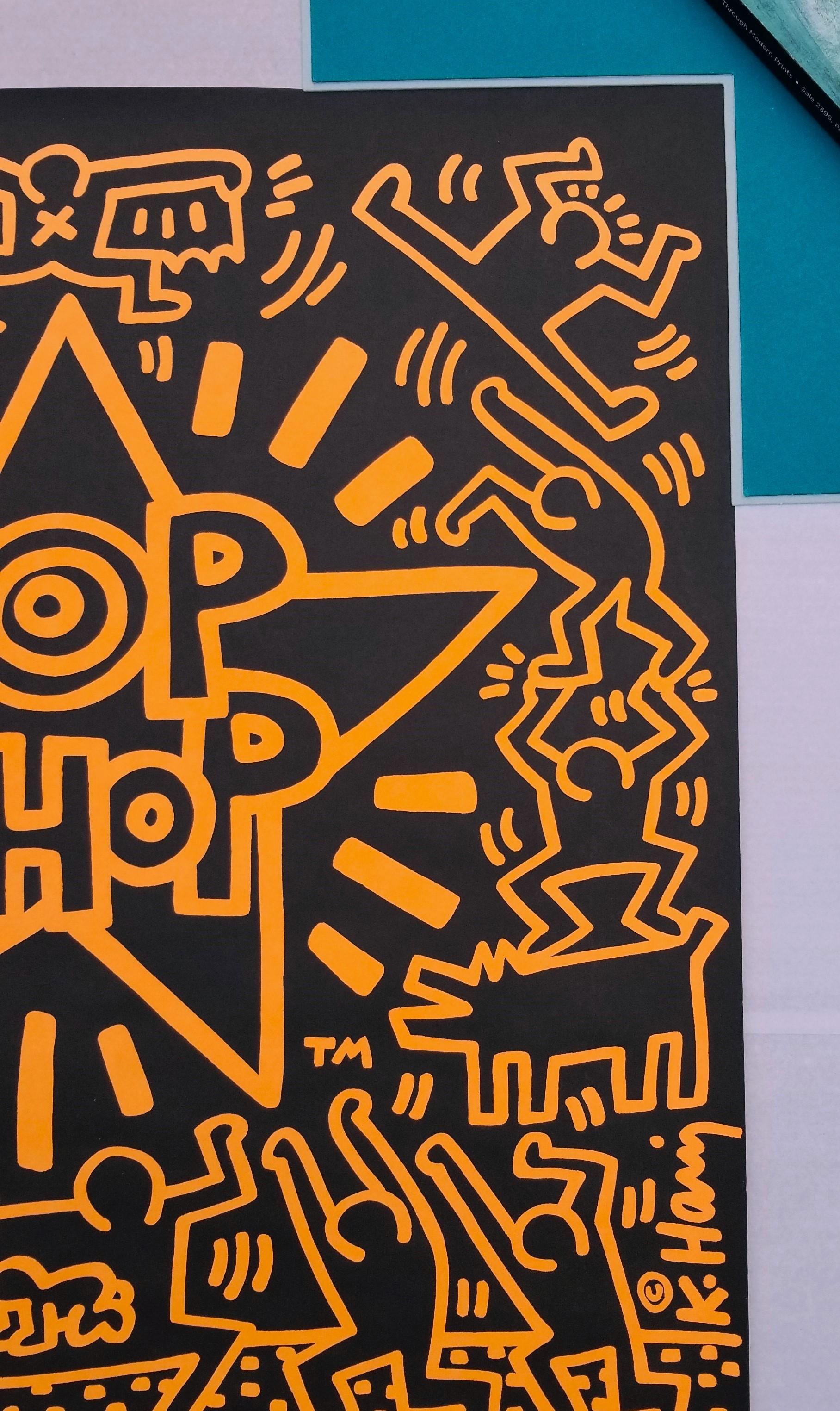Affiche Pop Shop /// Keith Haring New York Street, lithographie figurative Pop Art en vente 3
