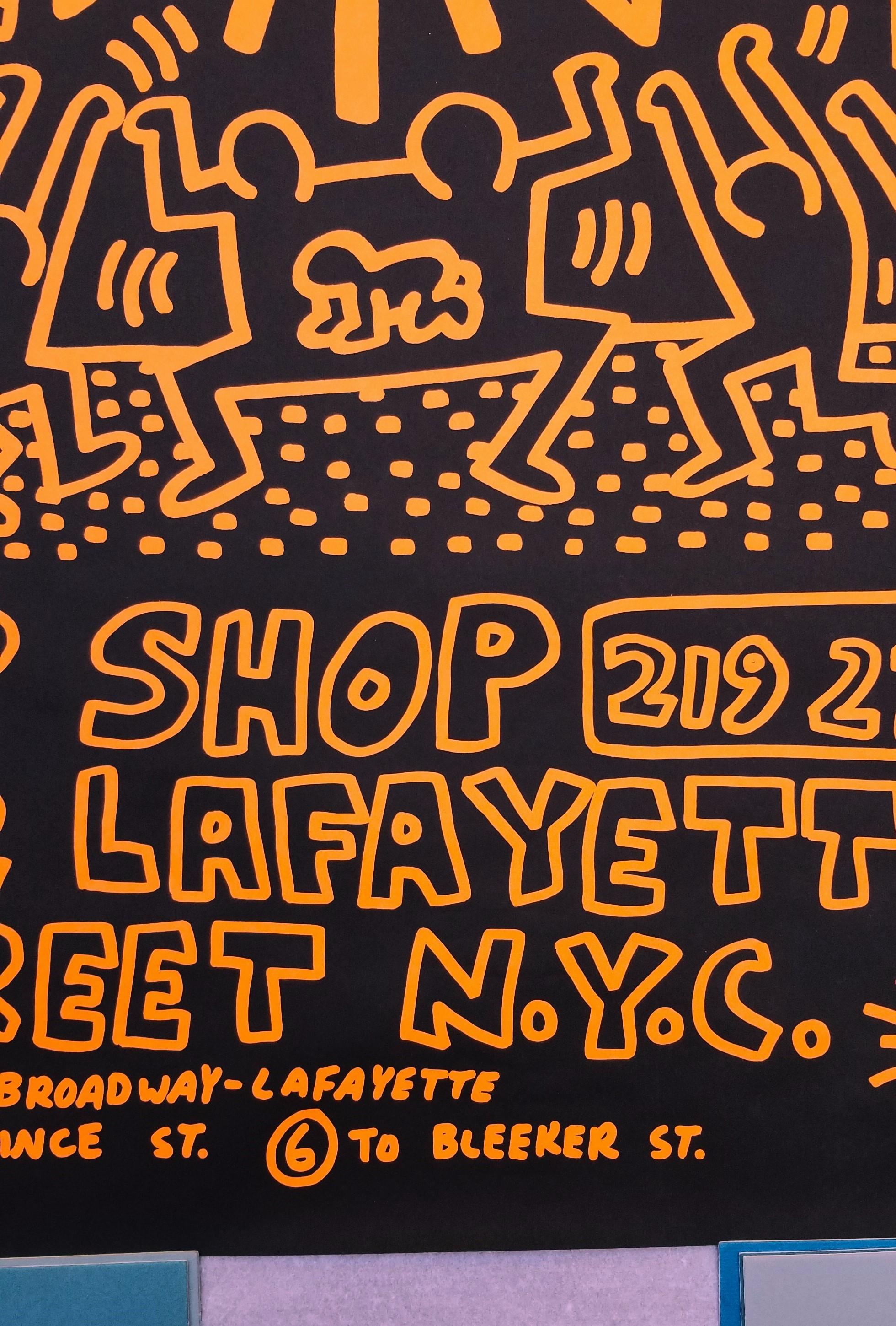 Póster Tienda Pop /// Keith Haring Arte Pop Callejero de Nueva York Litografía Figurativa en venta 6