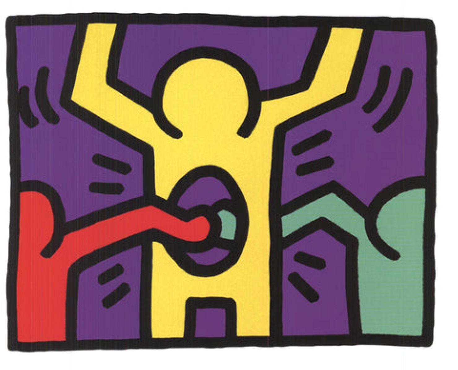 Pop Shop Quad I, 1987 By Keith Haring en venta 3