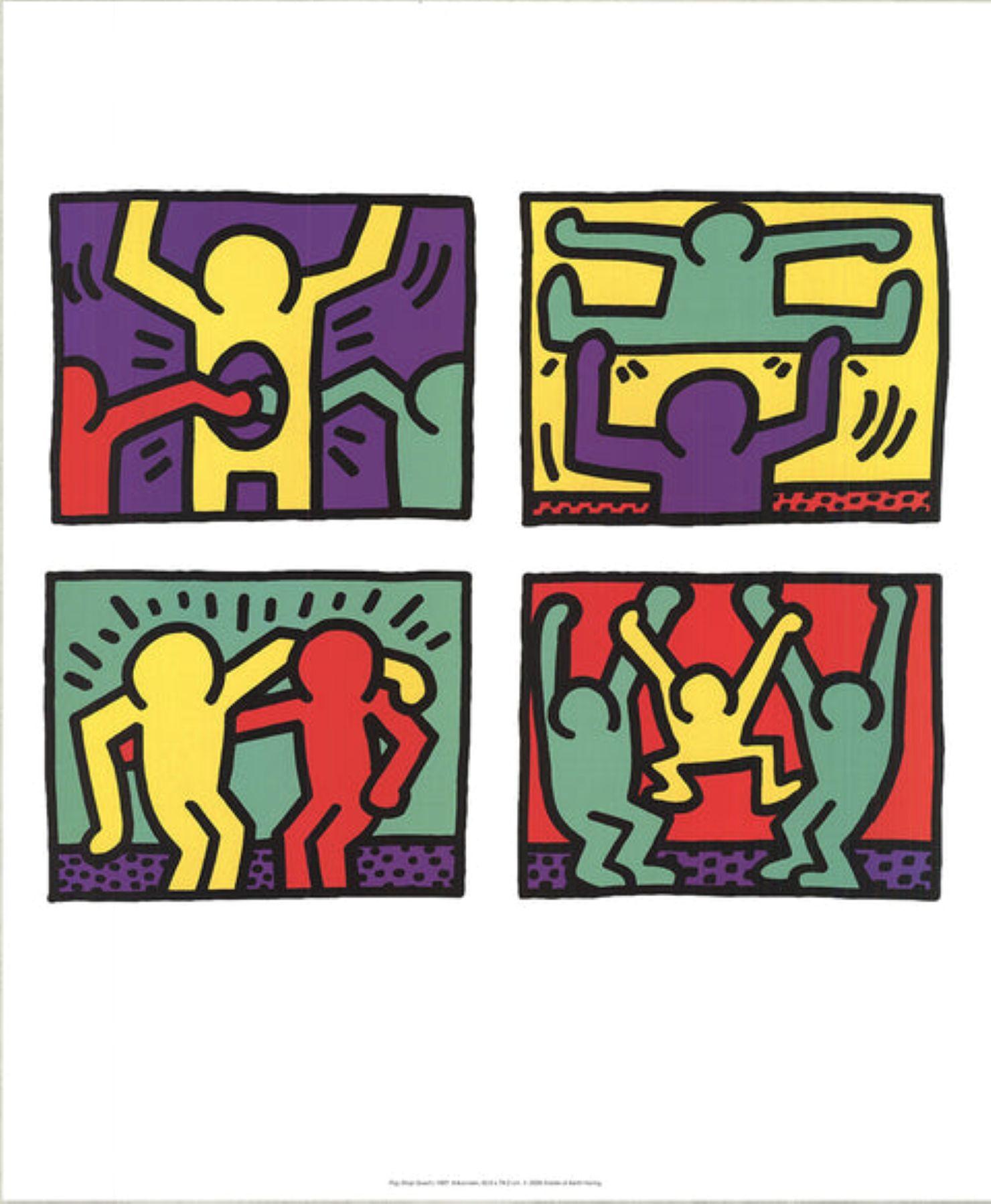 Pop Shop Quad I, 1987

By Keith Haring

2008

Medium: Offset Lithograph

Paper Size: 23 x 19 inches ( 58 x 48 cm )

Image Size: 13.5 x 17 inches ( 34 x 43 cm )

Edition Size: Unknown