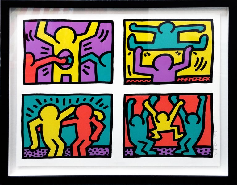 Keith Haring POP SHOP QUAD I For Sale at 1stDibs
