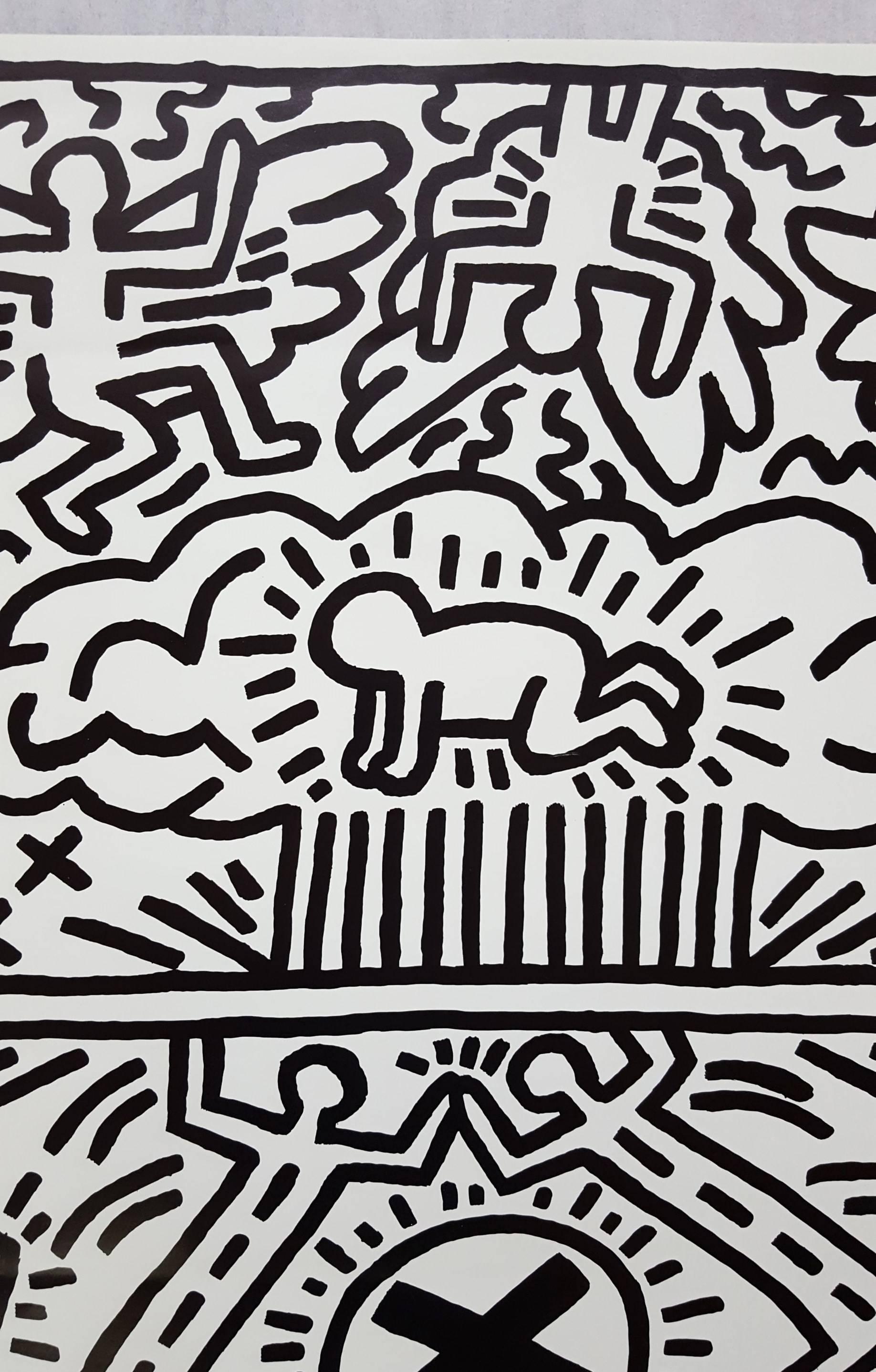 Poster for Nuclear Disarmament - Pop Art Print by Keith Haring