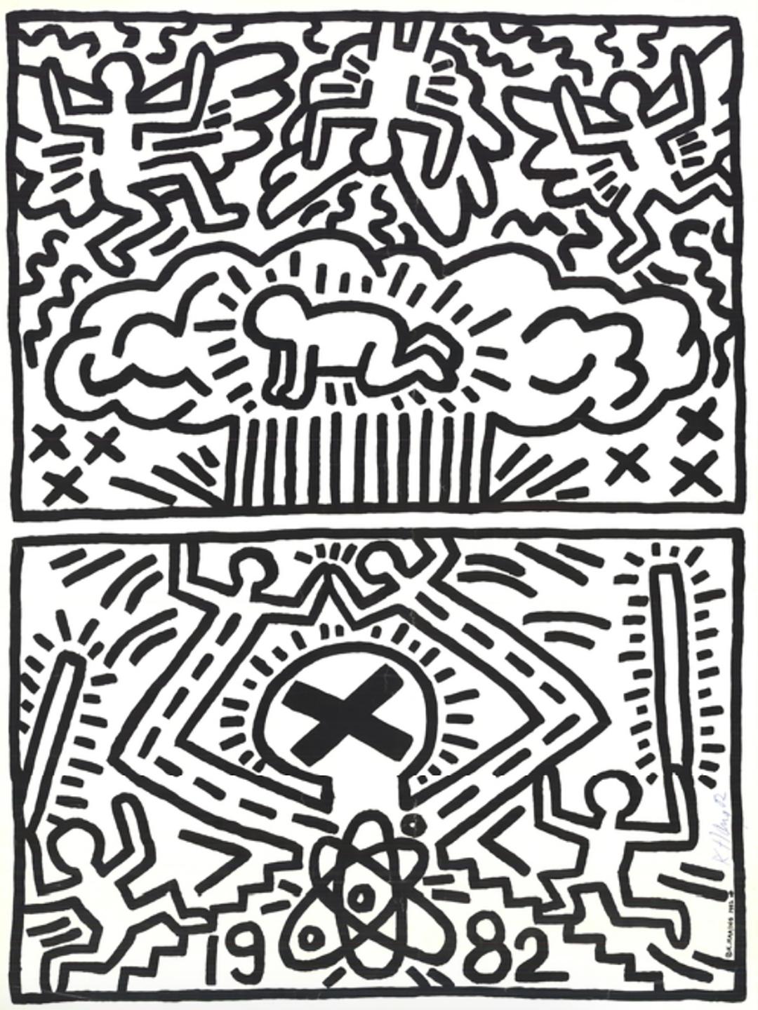 Poster for Nuclear Disarmament - Print by Keith Haring
