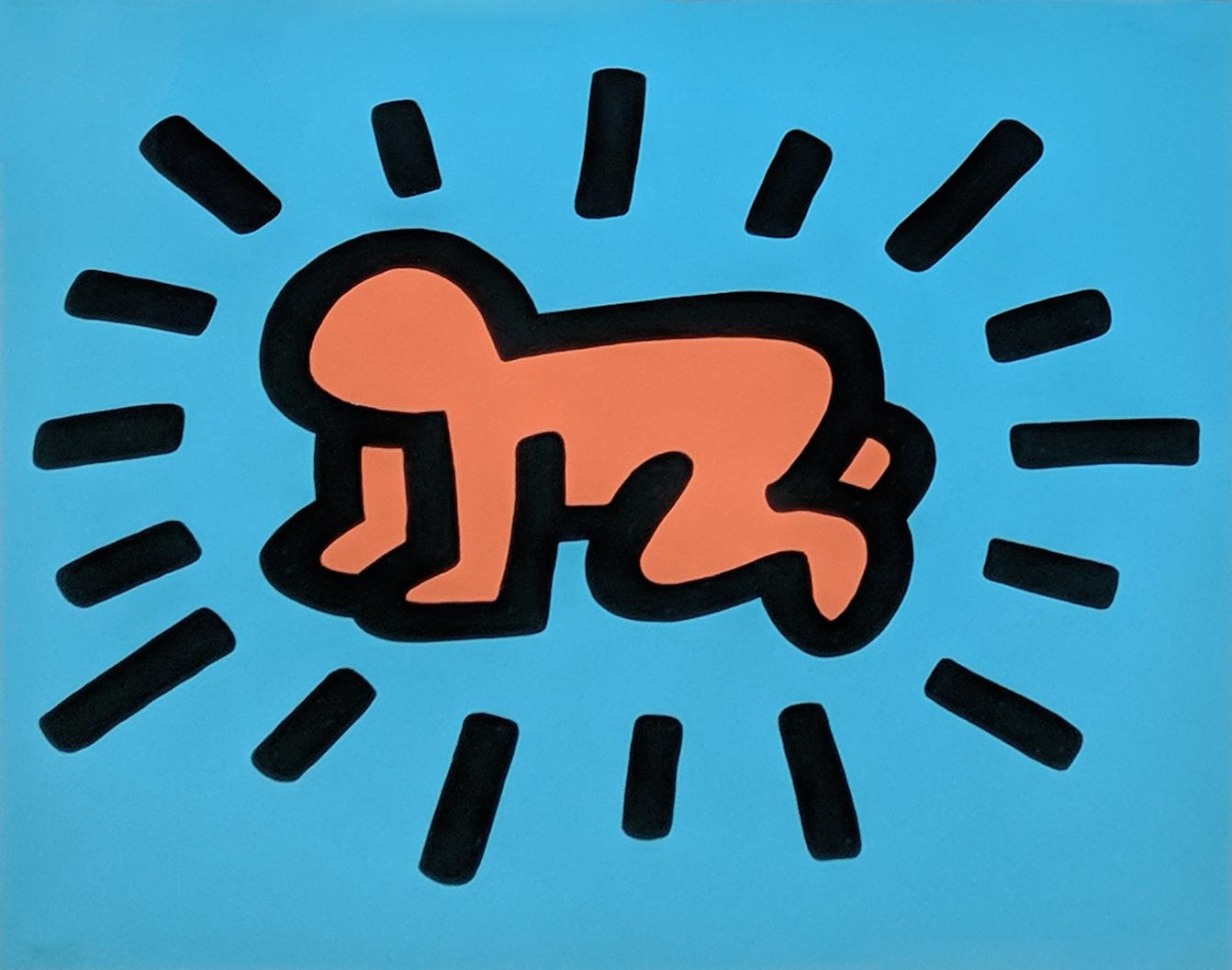 Keith Haring Portrait Print - RADIANT BABY (FROM ICON SERIES)