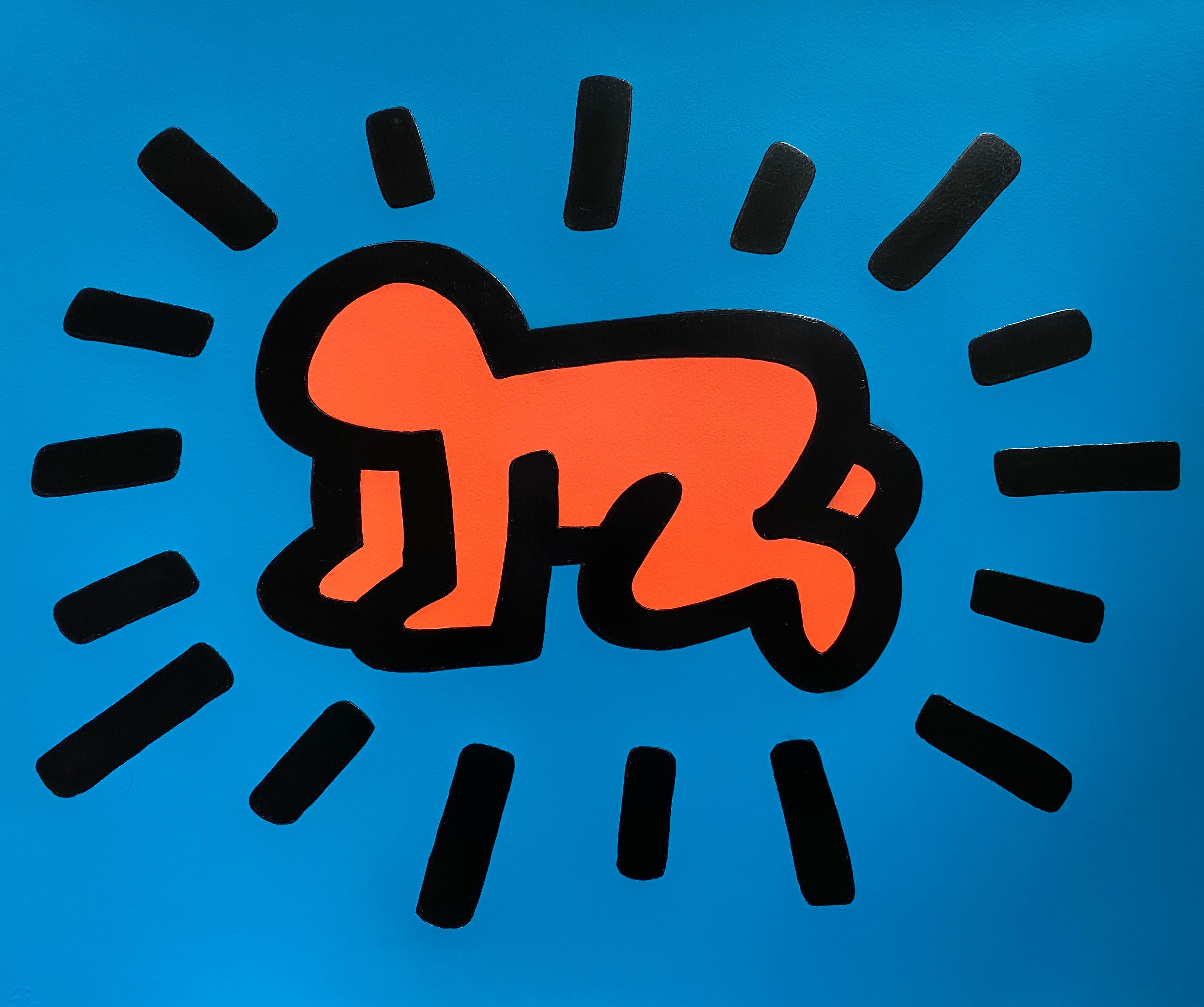 Keith Haring Figurative Print - Radiant Baby from Icons Portfolio