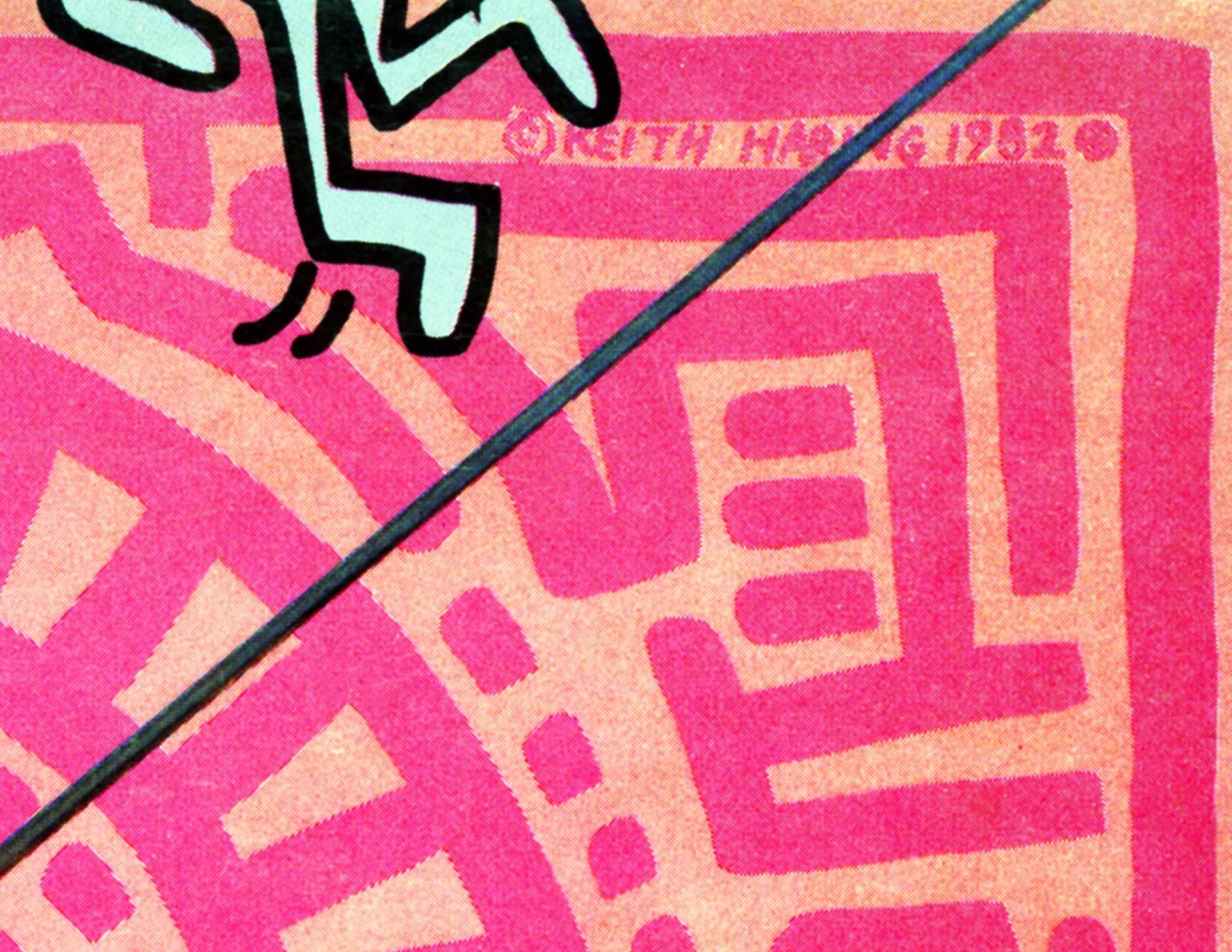 Rare 1980s Keith Haring Record Art (Set of 4 works) For Sale 5