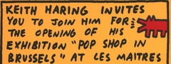 Rare Keith Haring Pop Shop Brussels 1988 (announcement)