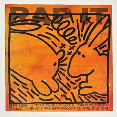 Raro disco de vinilo de Keith Haring (Keith Haring y Futura)