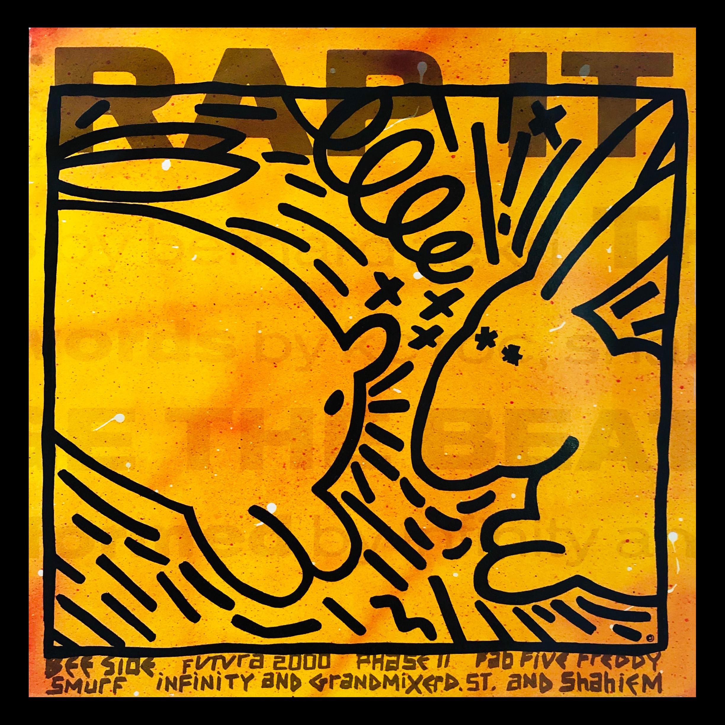 Rare Keith Haring Vinyl Record Art (Keith Haring & Futura) 2