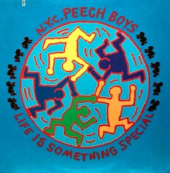 Rare Original Keith Haring Album Cover Art (Keith Haring Larry Levan)