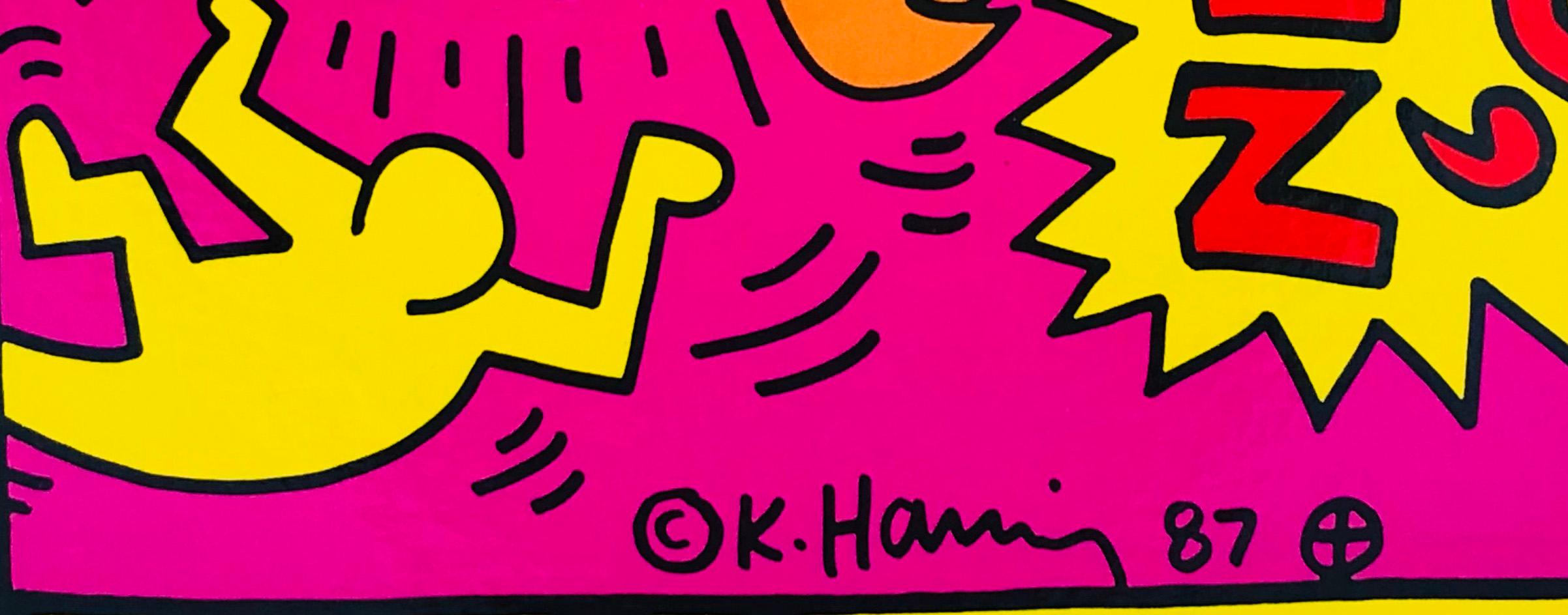 Rare original Keith Haring cover art (Keith Haring Nous Tintin) 2
