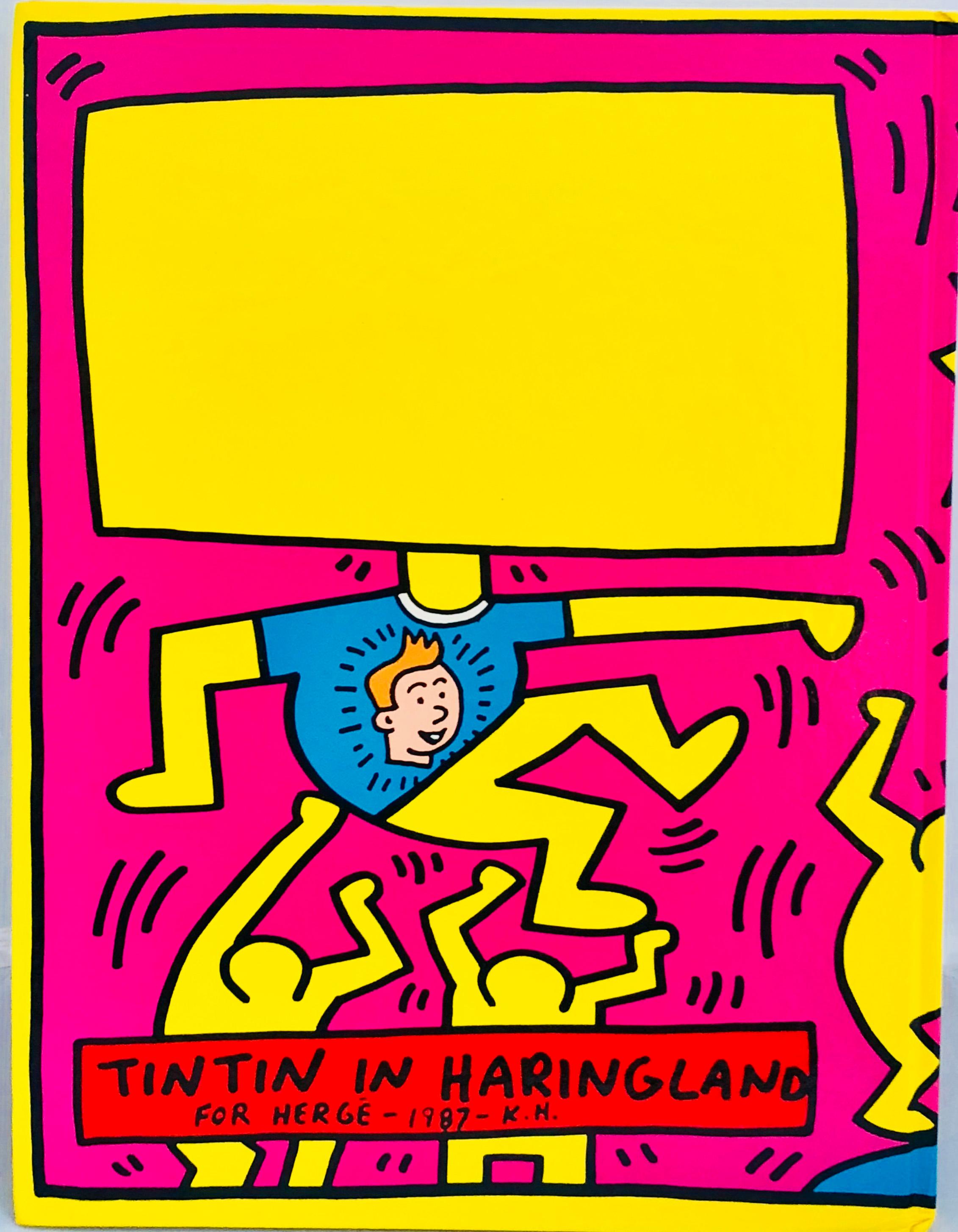 Rare original Keith Haring cover art (Keith Haring Nous Tintin) 4